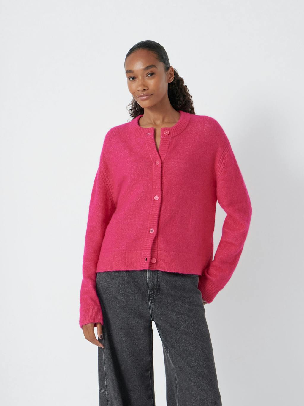 013752-4667-03 Juni Crew Neck Wool Blend Cardigan