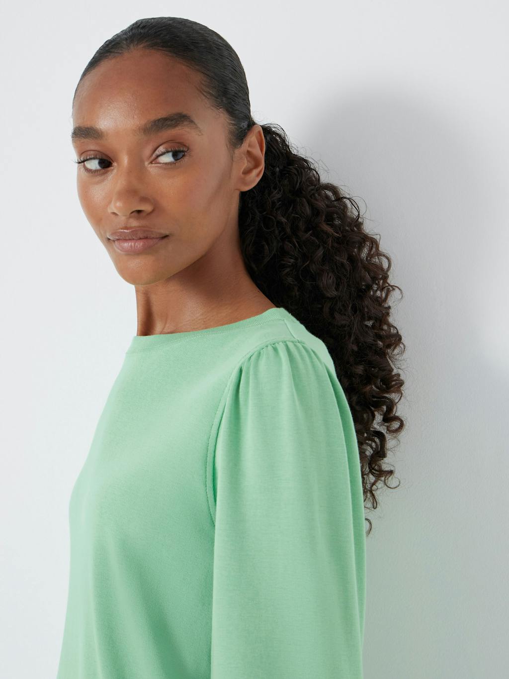 007404-2099-02 Emily Puff Sleeve Cotton Jersey Top