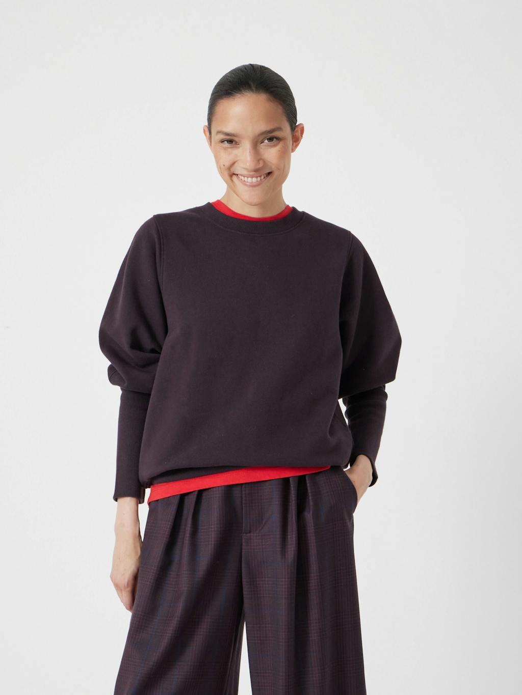 013630-1410-02 Puff Sleeve Sweatshirt