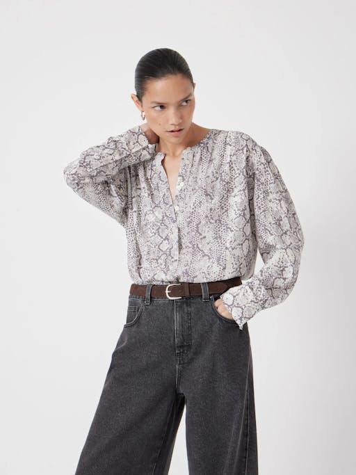 Fernanda Snake Printed Blouse