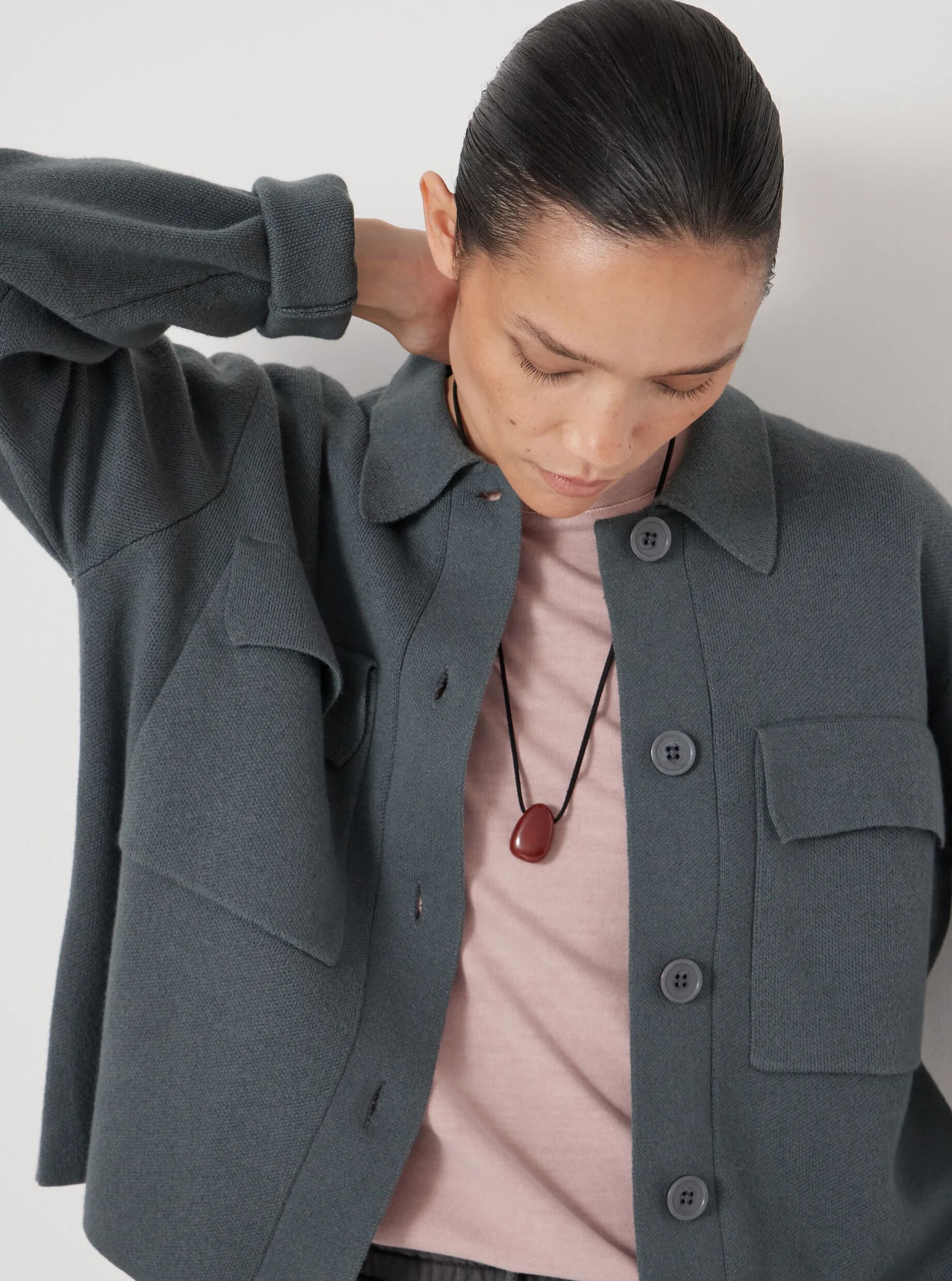 Bobbie Shirt Jacket with Wool
