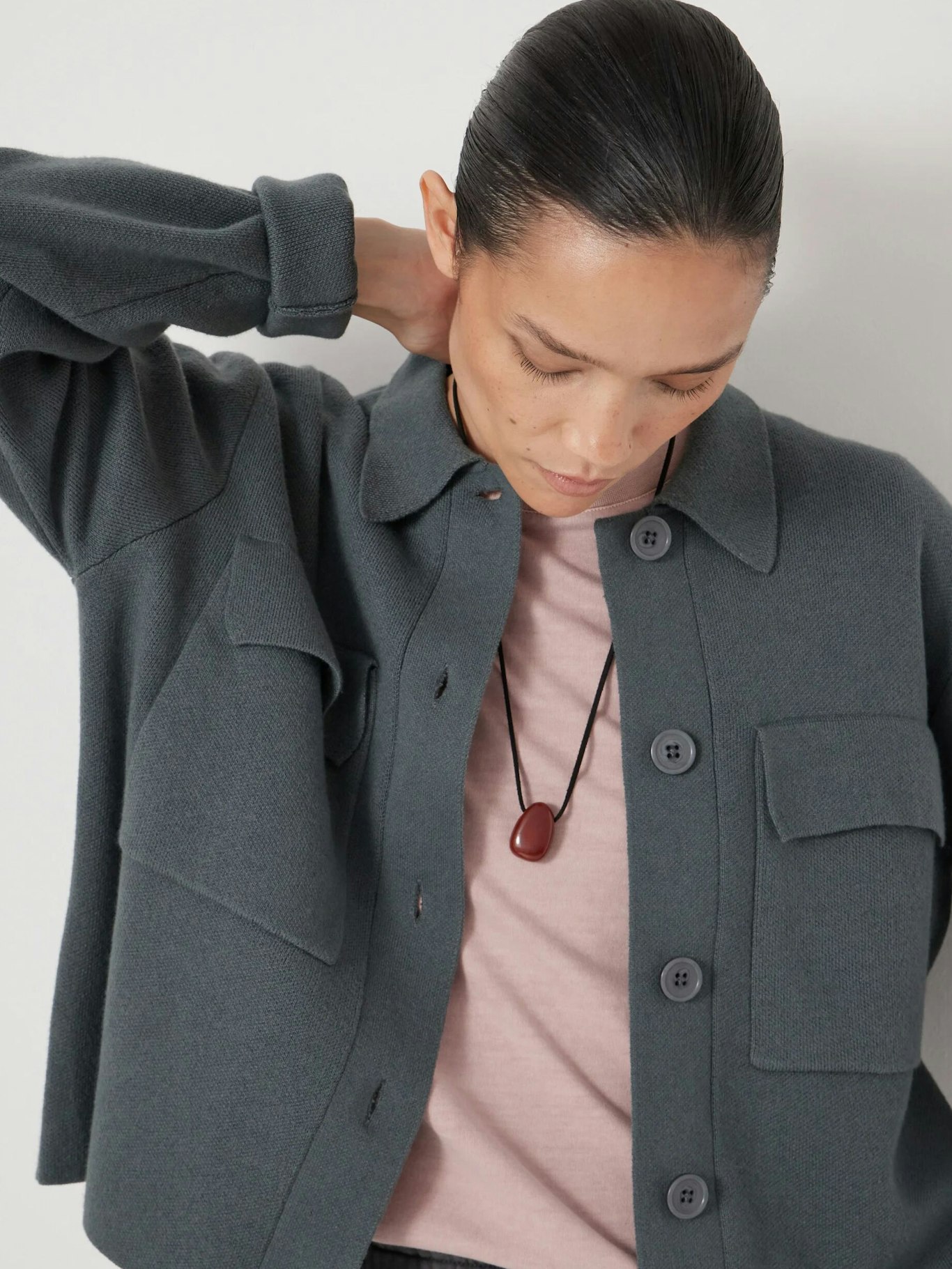 012530-1833-03 Bobbie Shirt Jacket with Wool