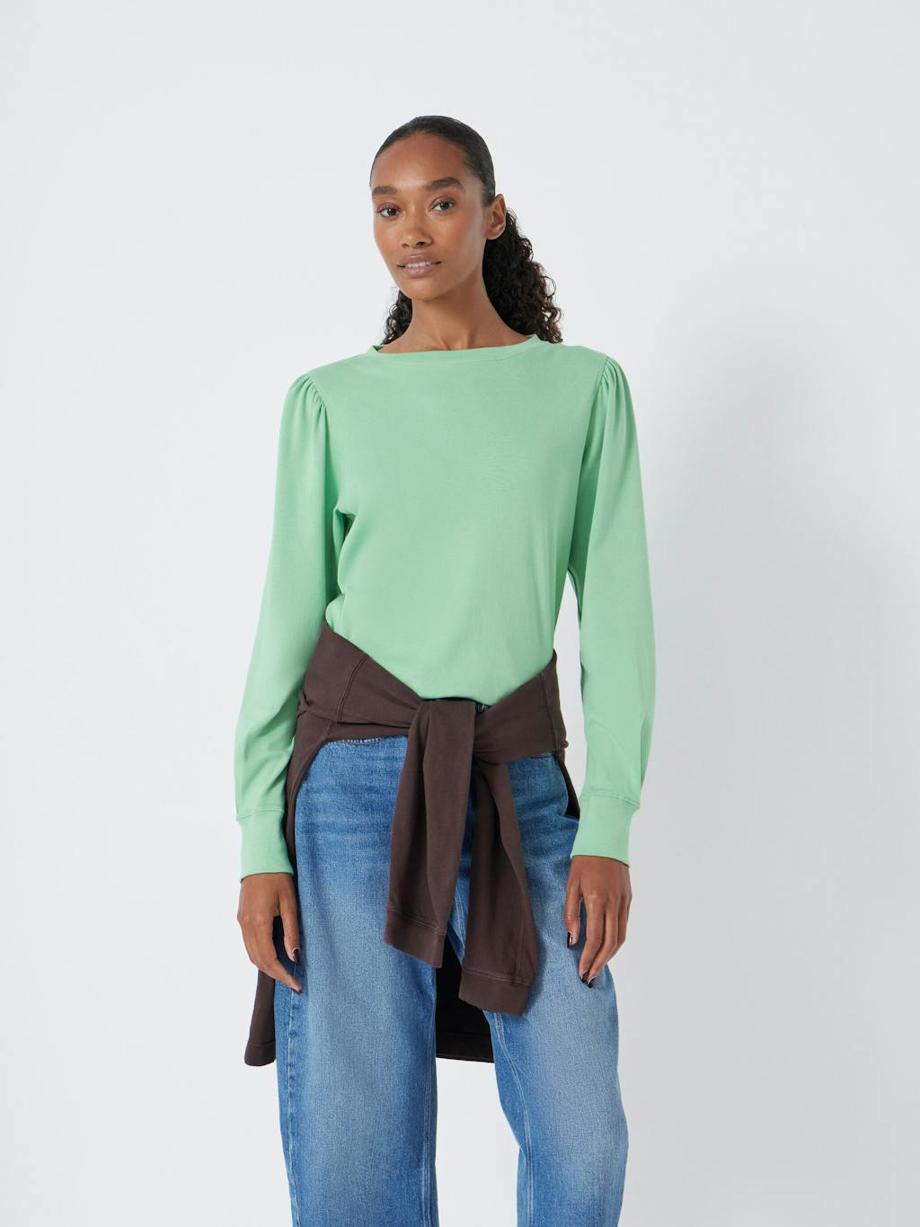 007404-2099-01 Emily Puff Sleeve Cotton Jersey Top