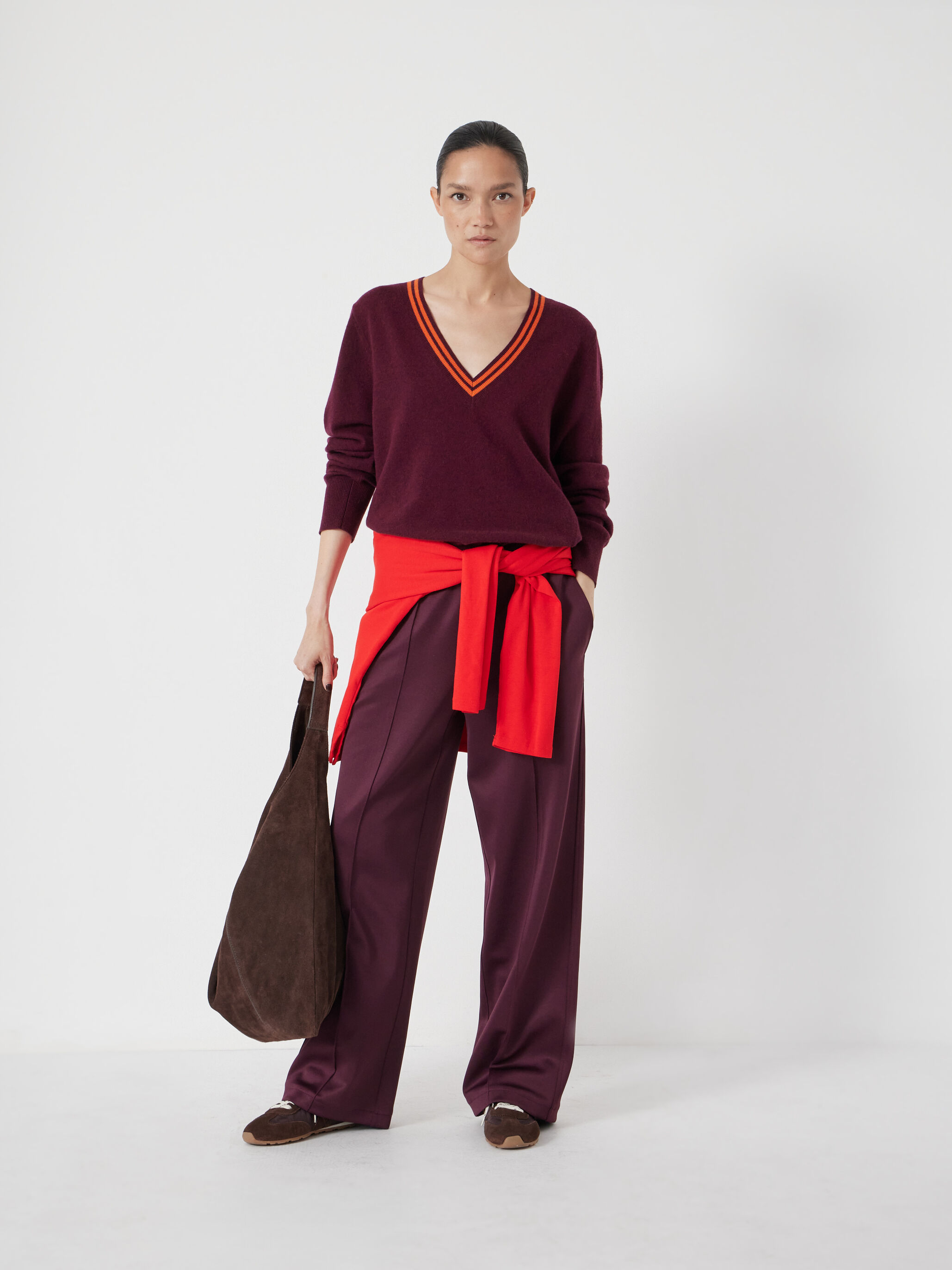 Merino Wool V Neck Jumper