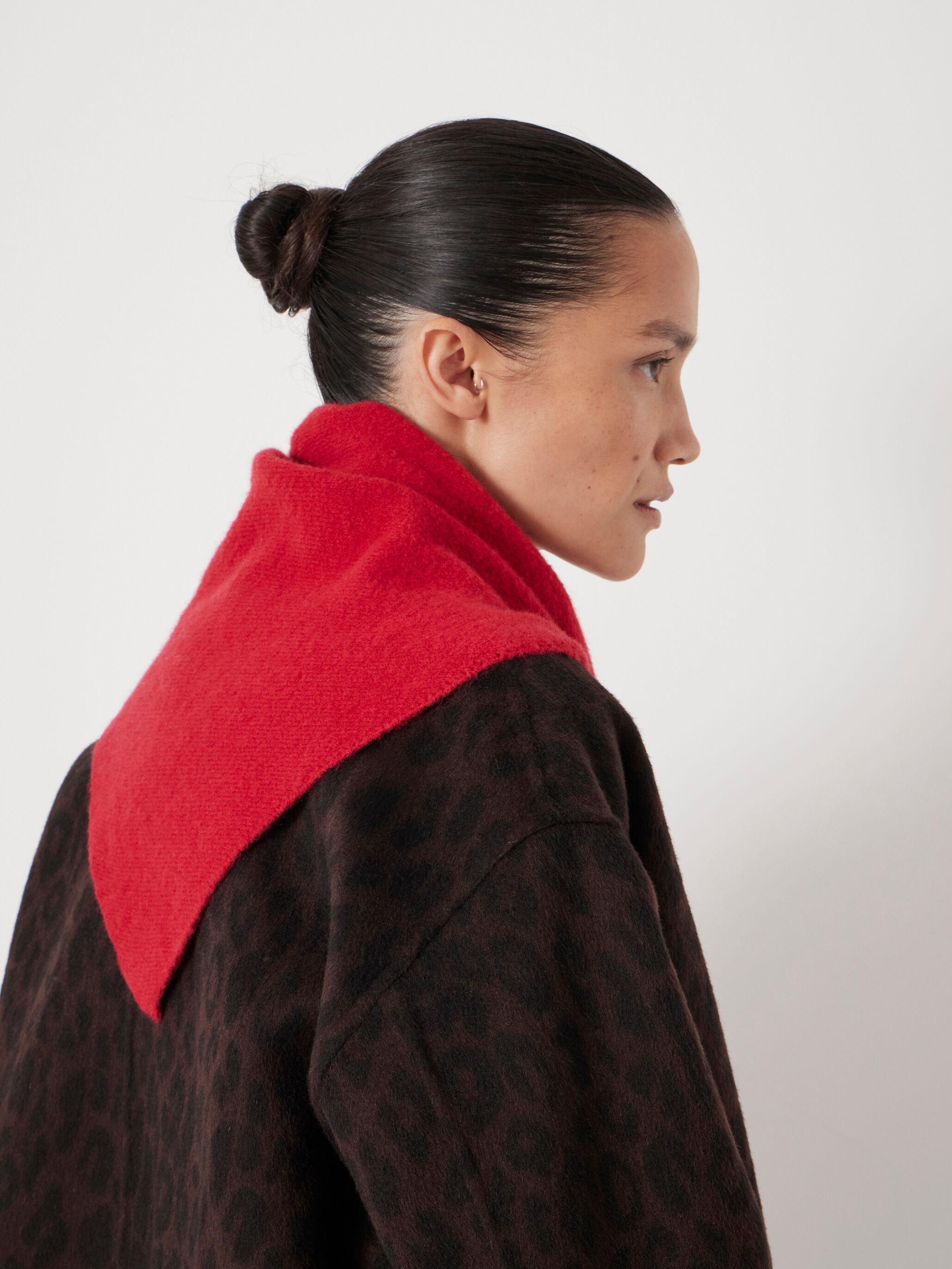 Wool Blend Triangle Scarf