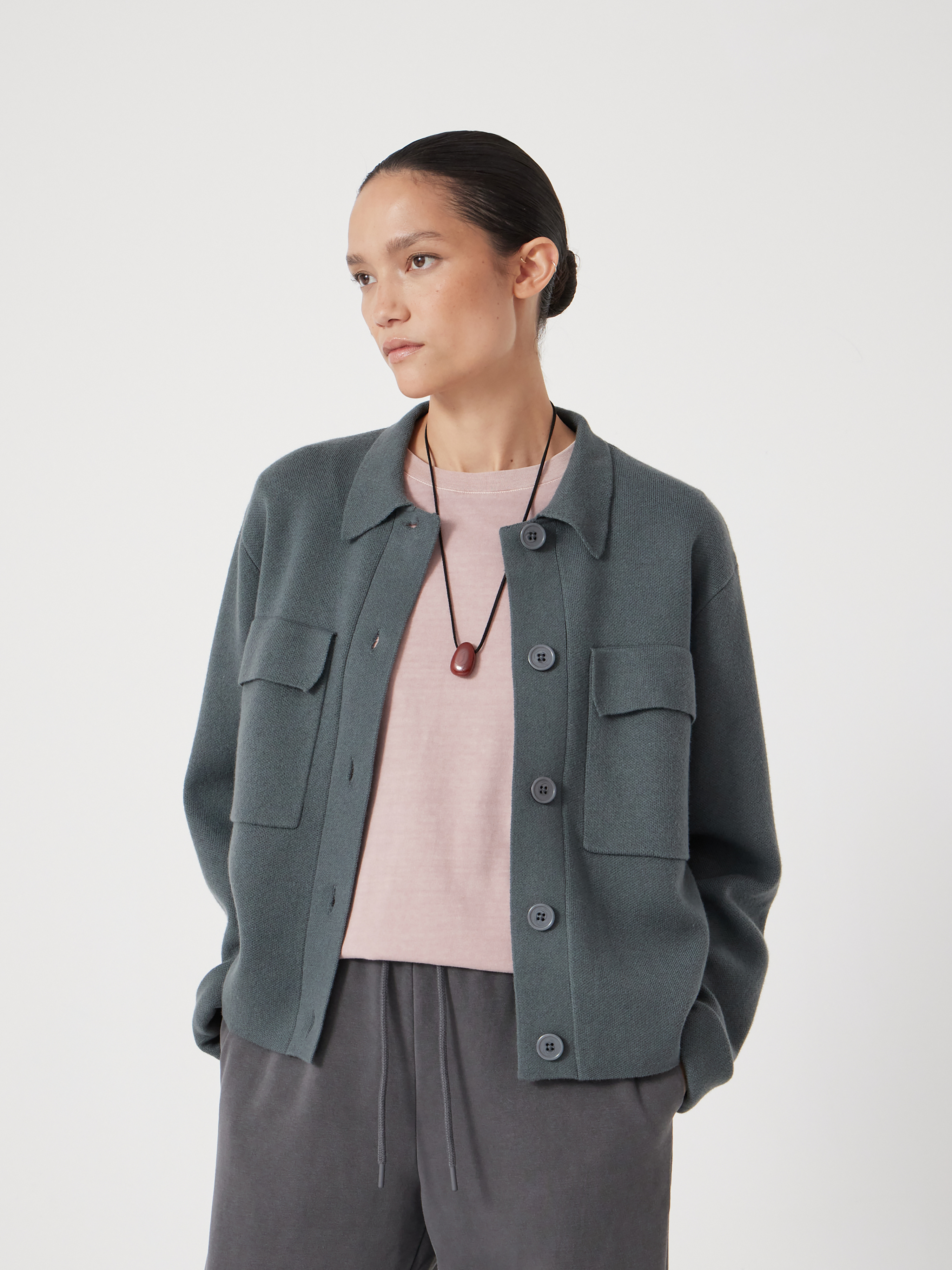 Bobbie Shirt Jacket with Wool
