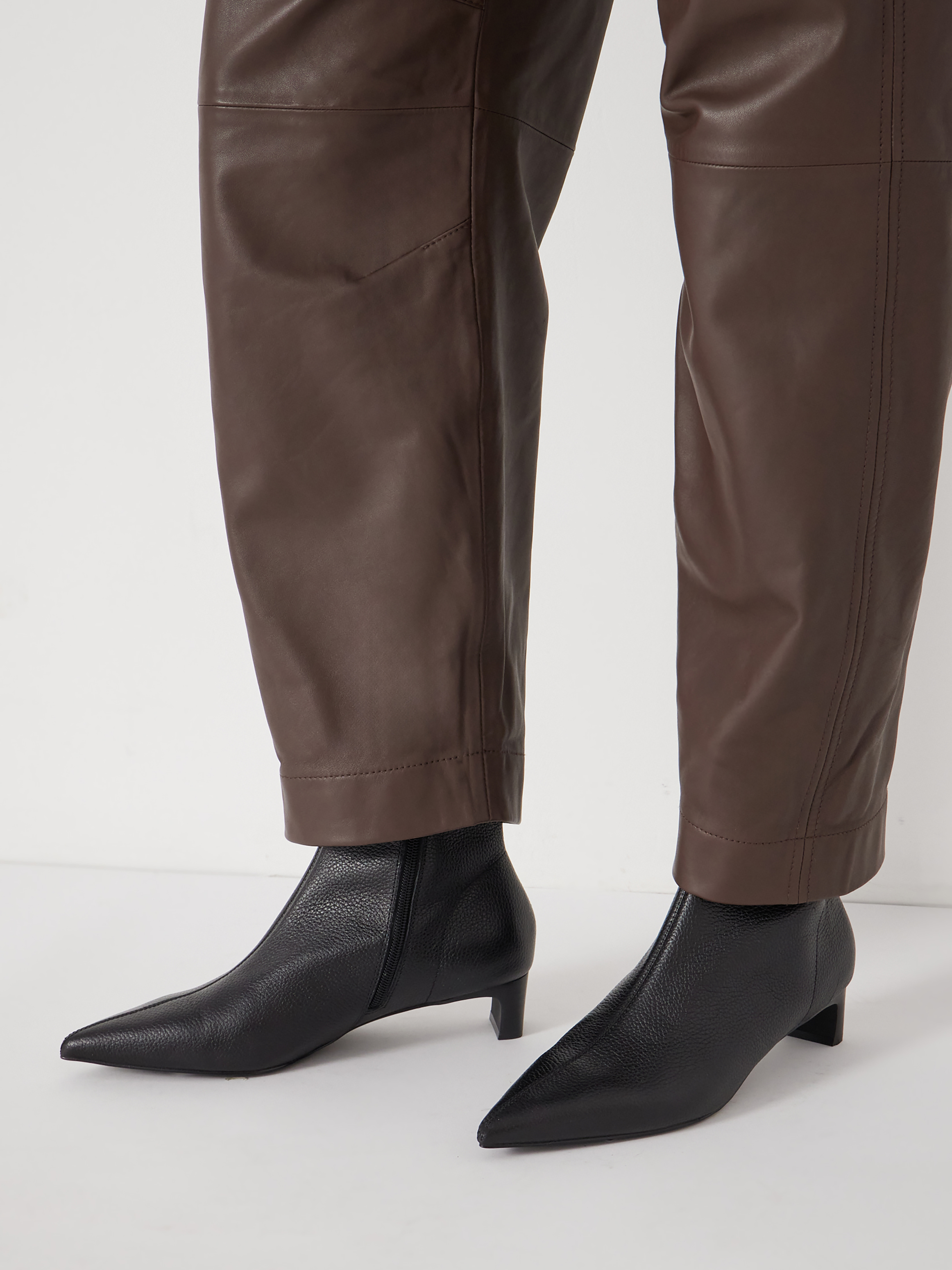 Leather Sock Fit Boots