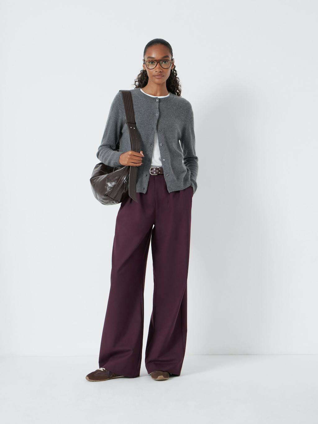 012026-2805-02 Daphne Cashmere Button Through Slim Cardigan