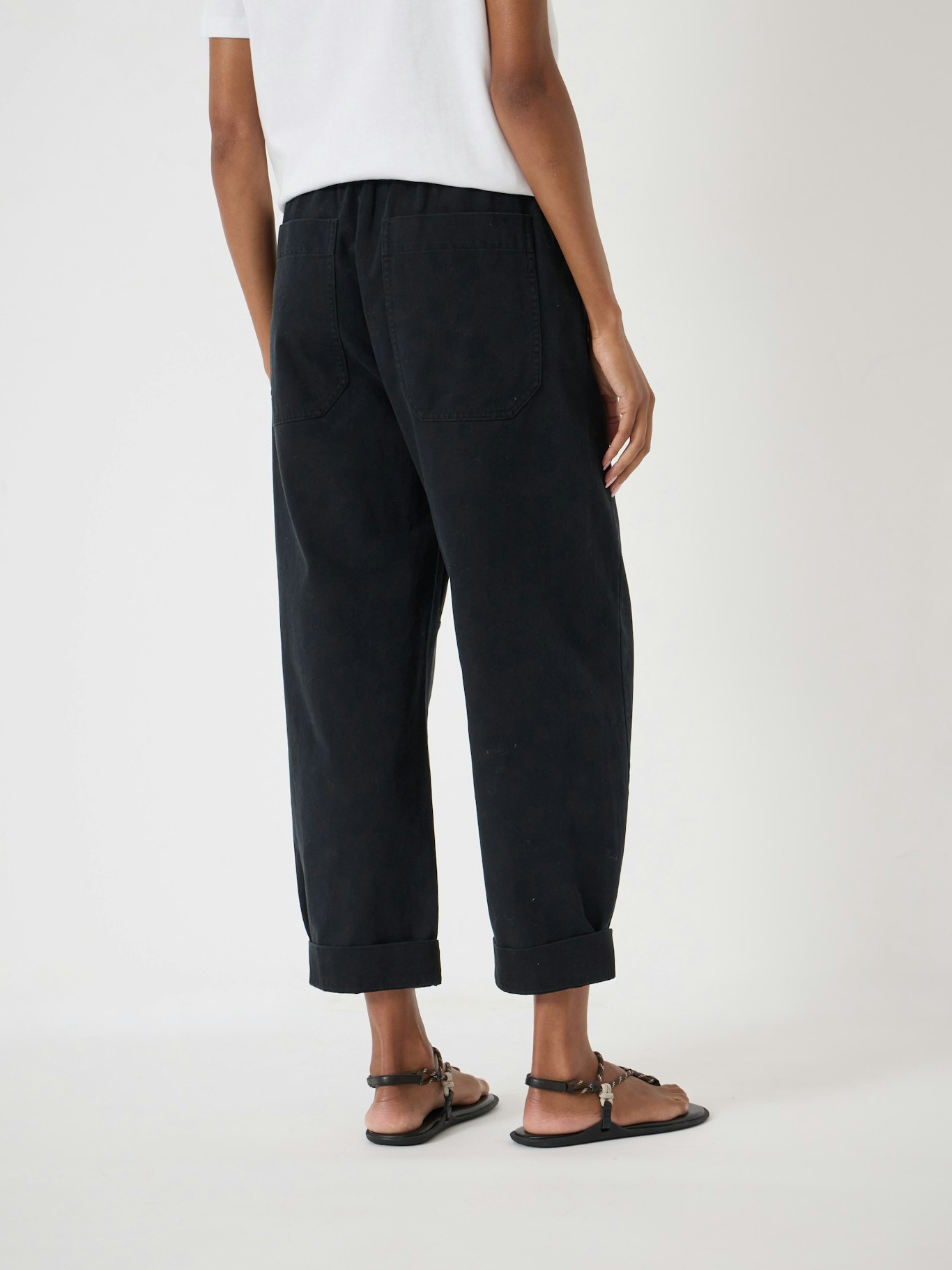 012702-0532-03 Jack Barrel Leg Pull On Cotton Trousers