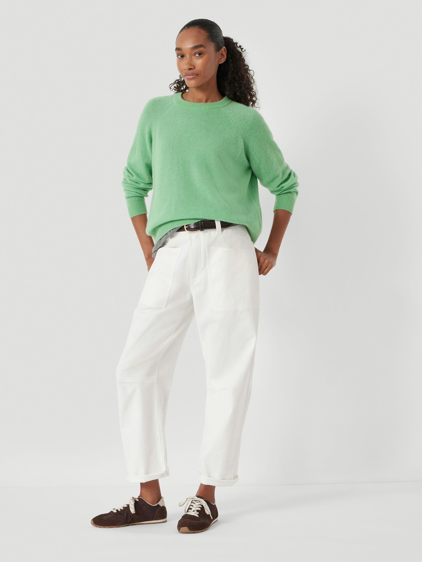 014259-2099-01 Jasmine Cashmere Rib Detail Jumper
