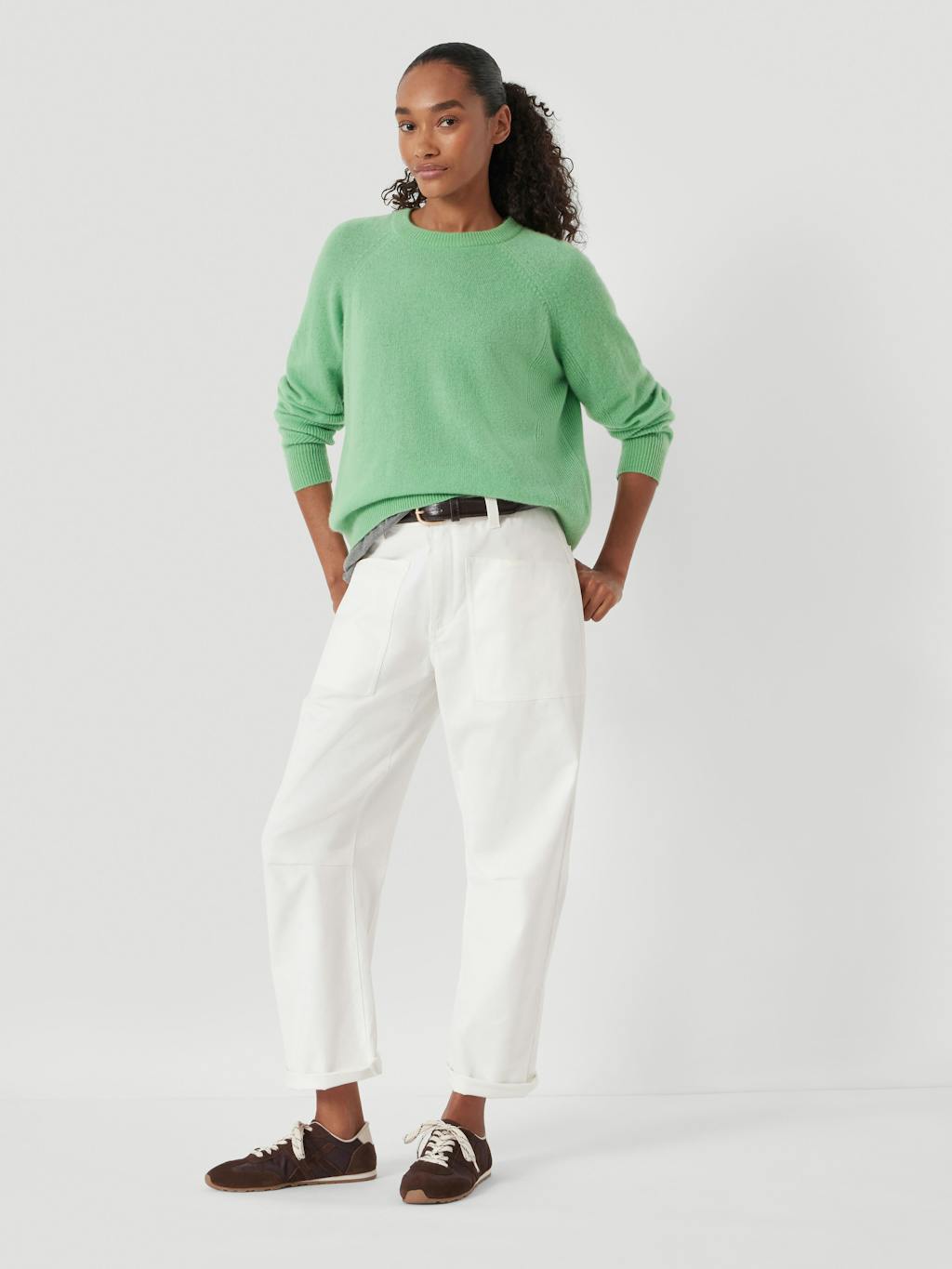 014259-2099-01 Jasmine Cashmere Rib Detail Jumper