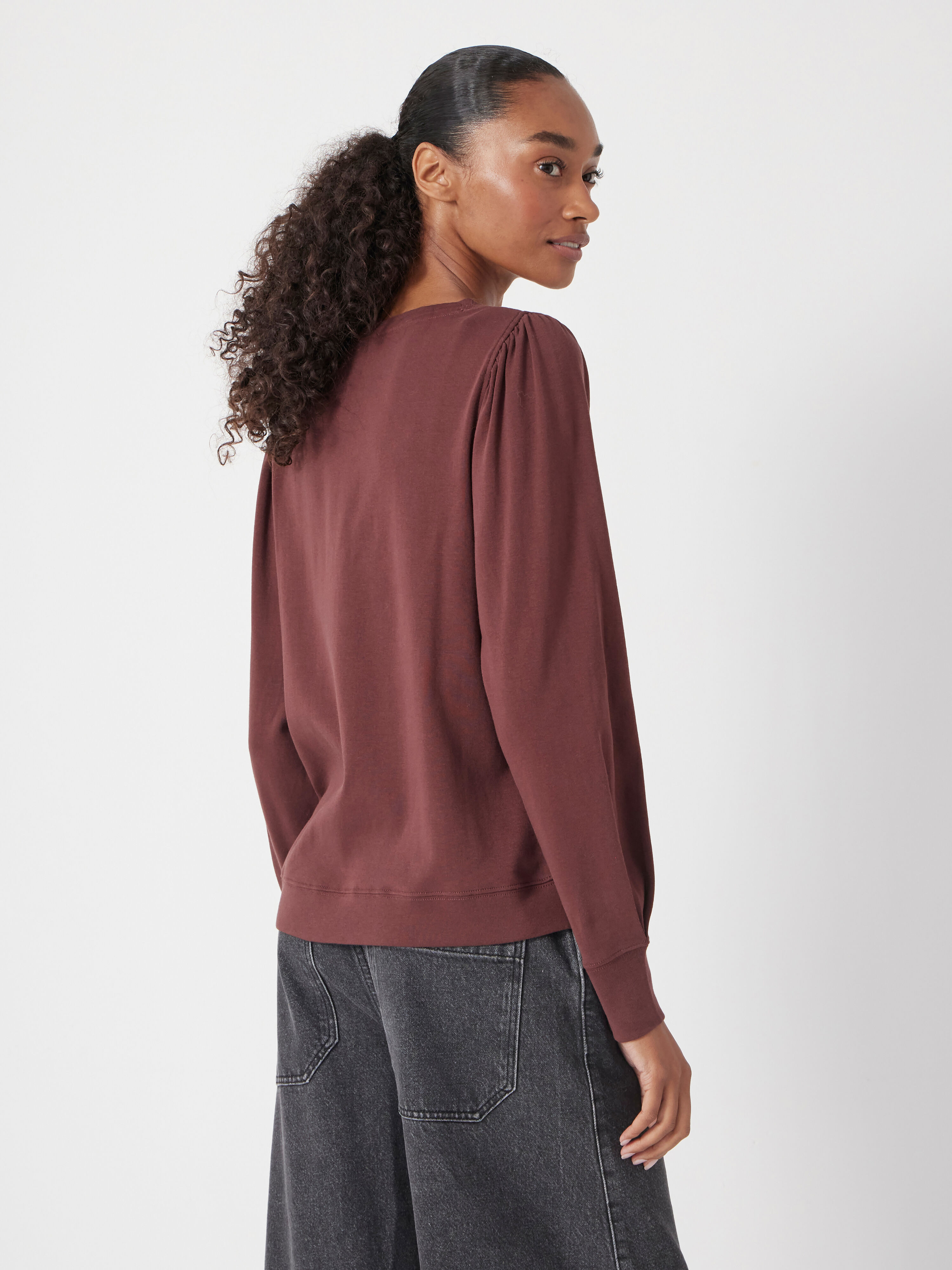 Emily Puff Sleeve Cotton Jersey Top