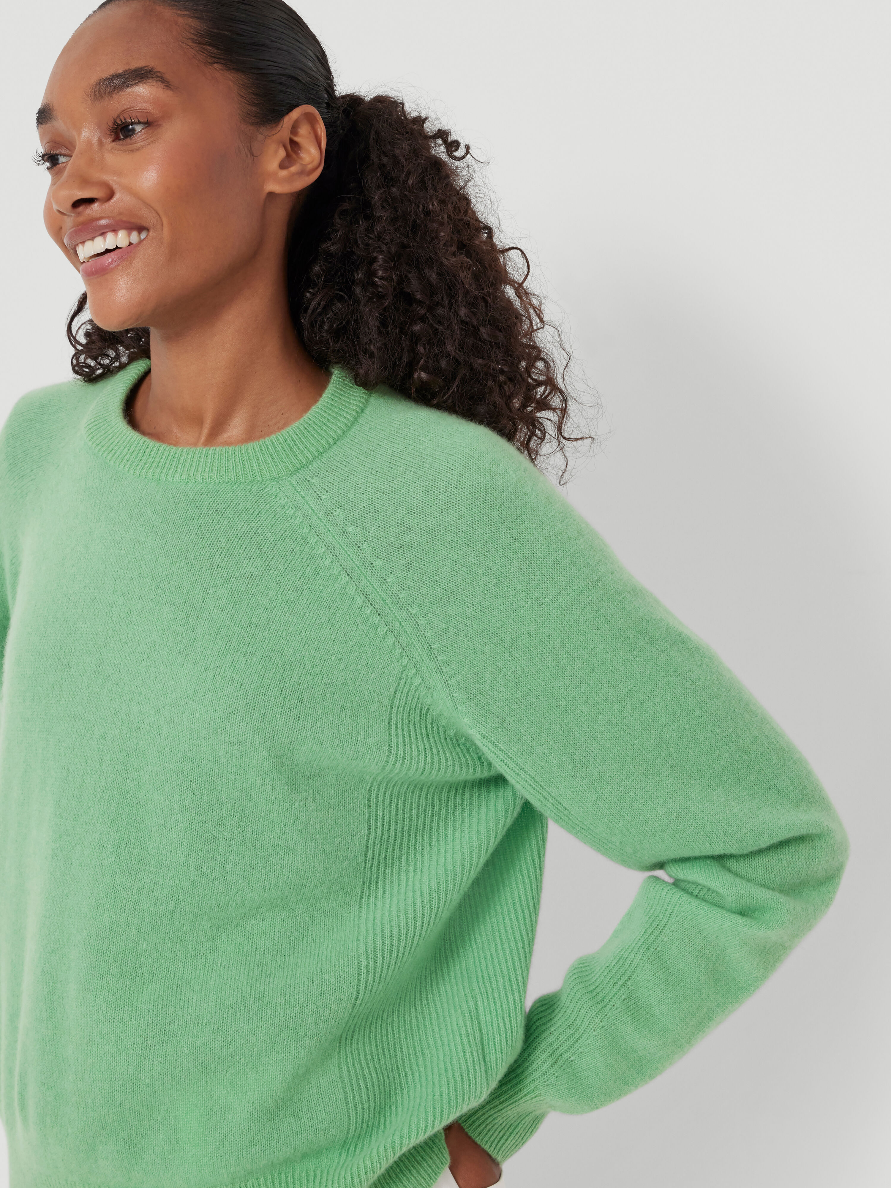 Jasmine Cashmere Rib Detail Jumper