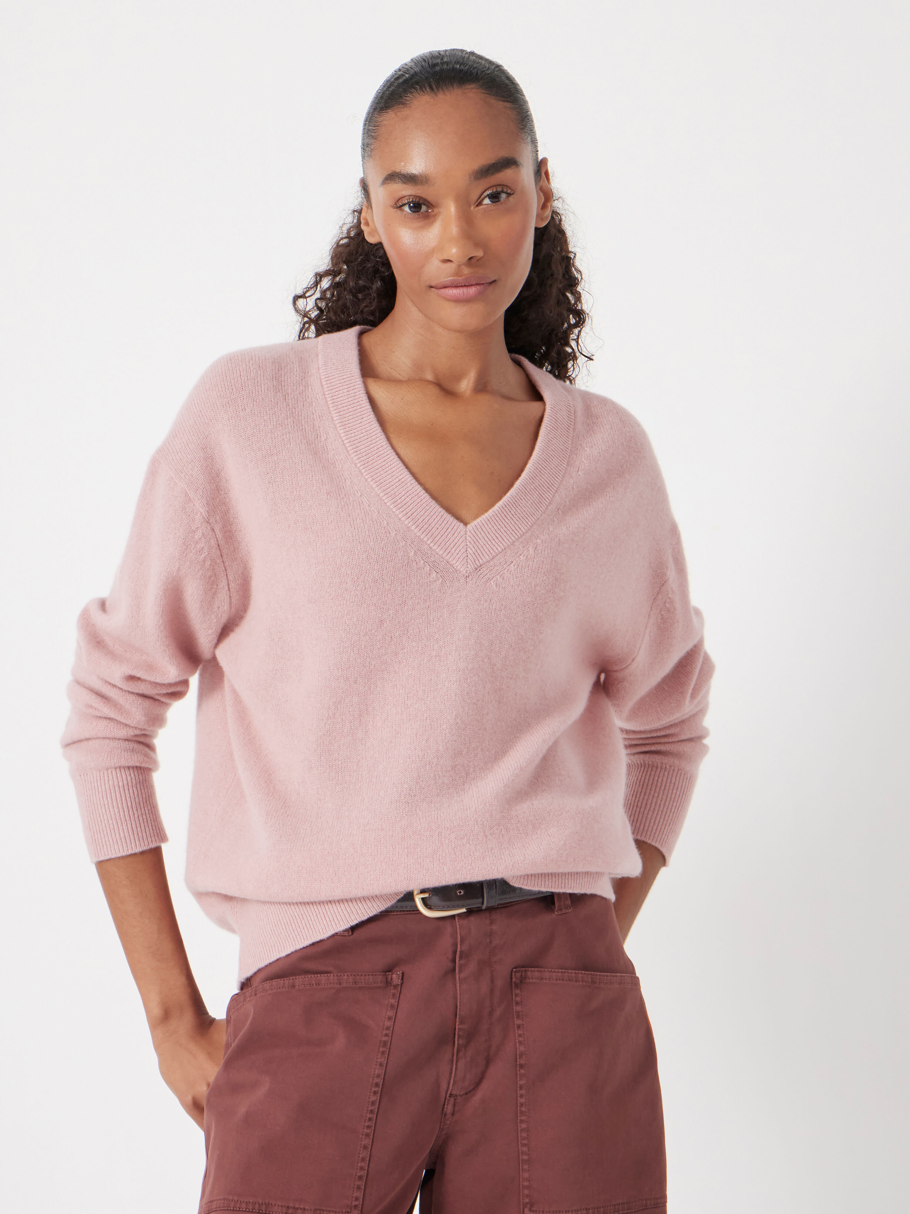 Scarlett Cashmere V Neck Jumper