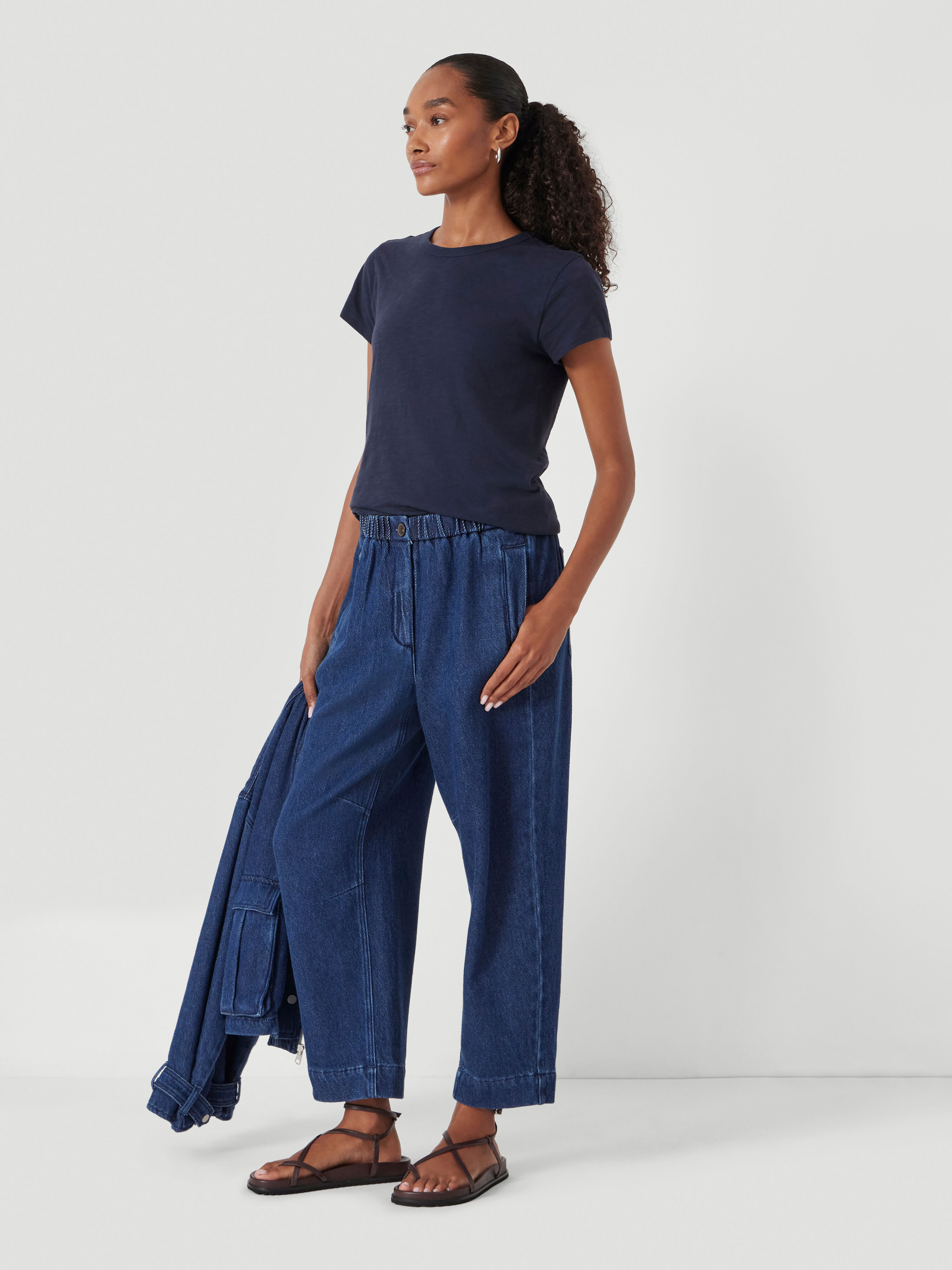 Supersoft Denim Barrel Leg Jeans