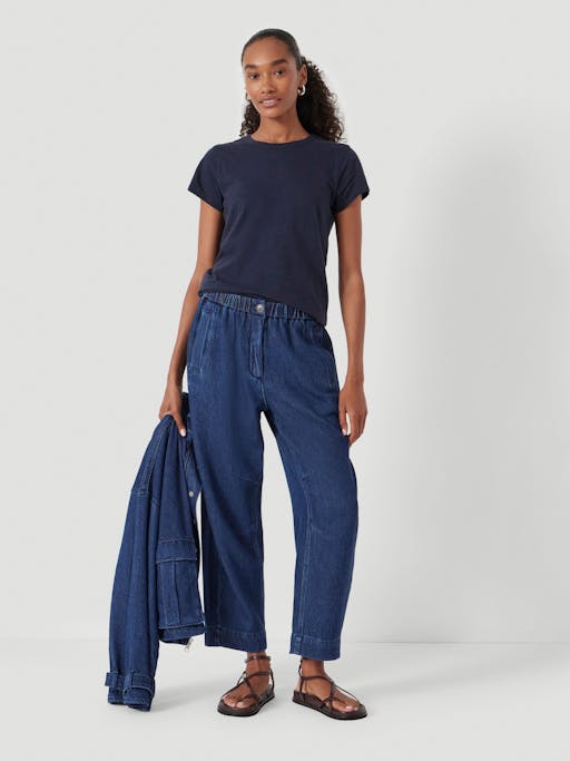 Supersoft Denim Barrel Leg Jeans
