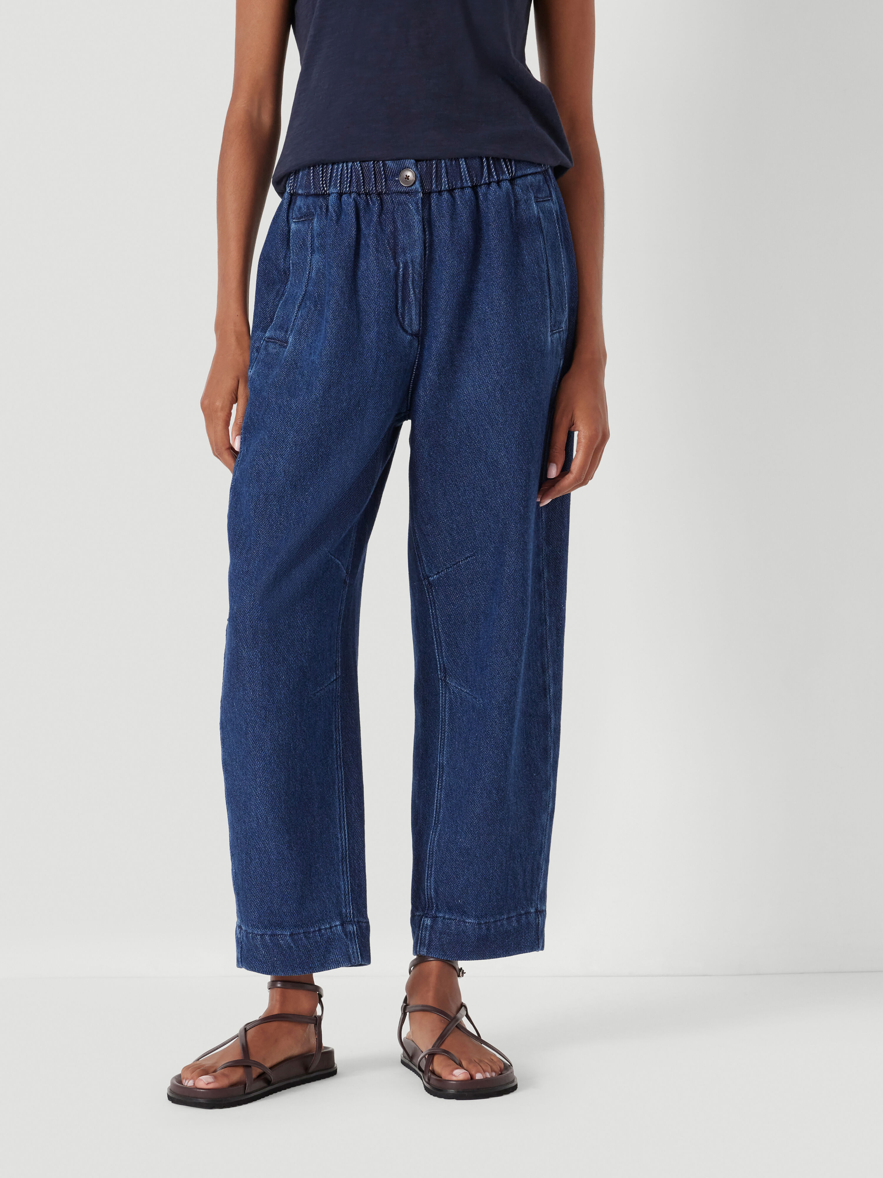 Supersoft Denim Barrel Leg Jeans