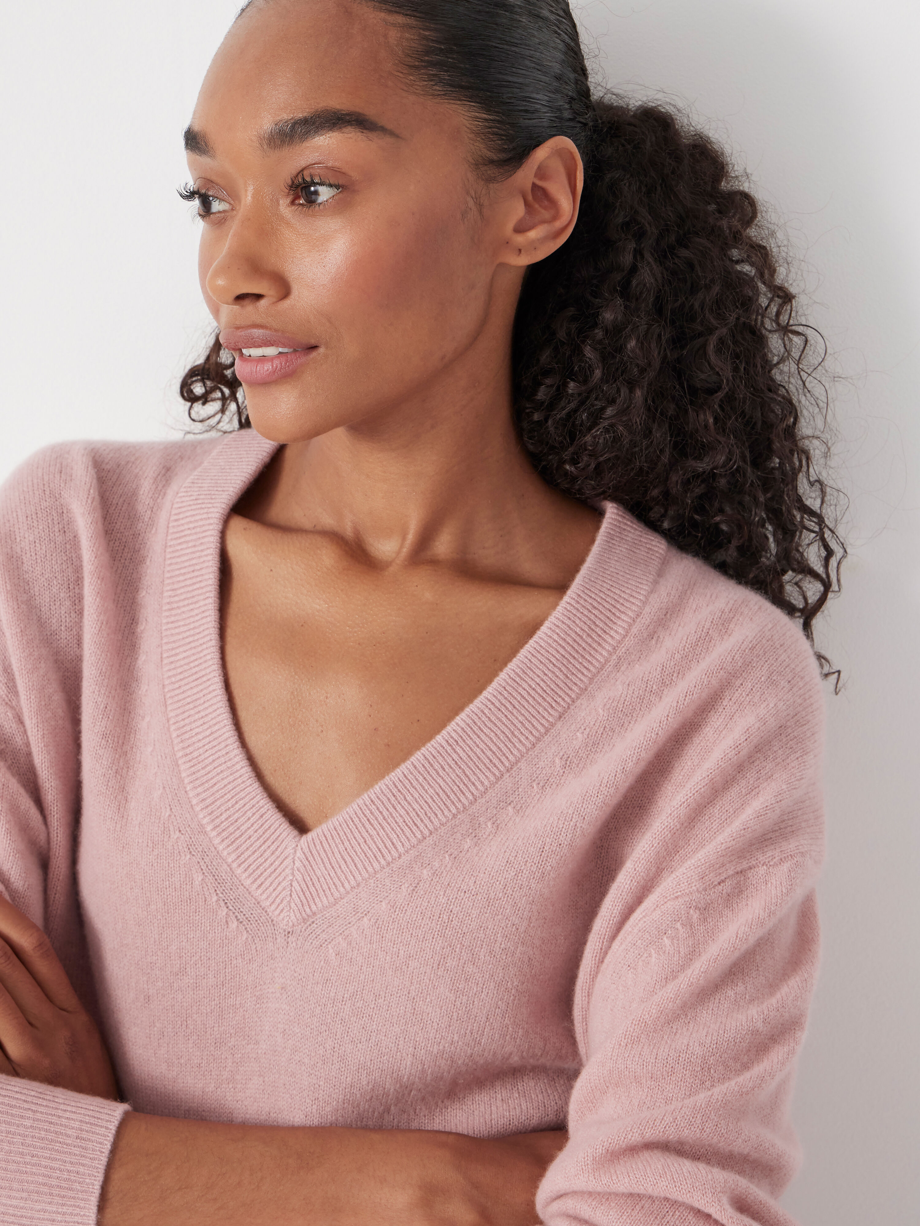 Scarlett Cashmere V Neck Jumper