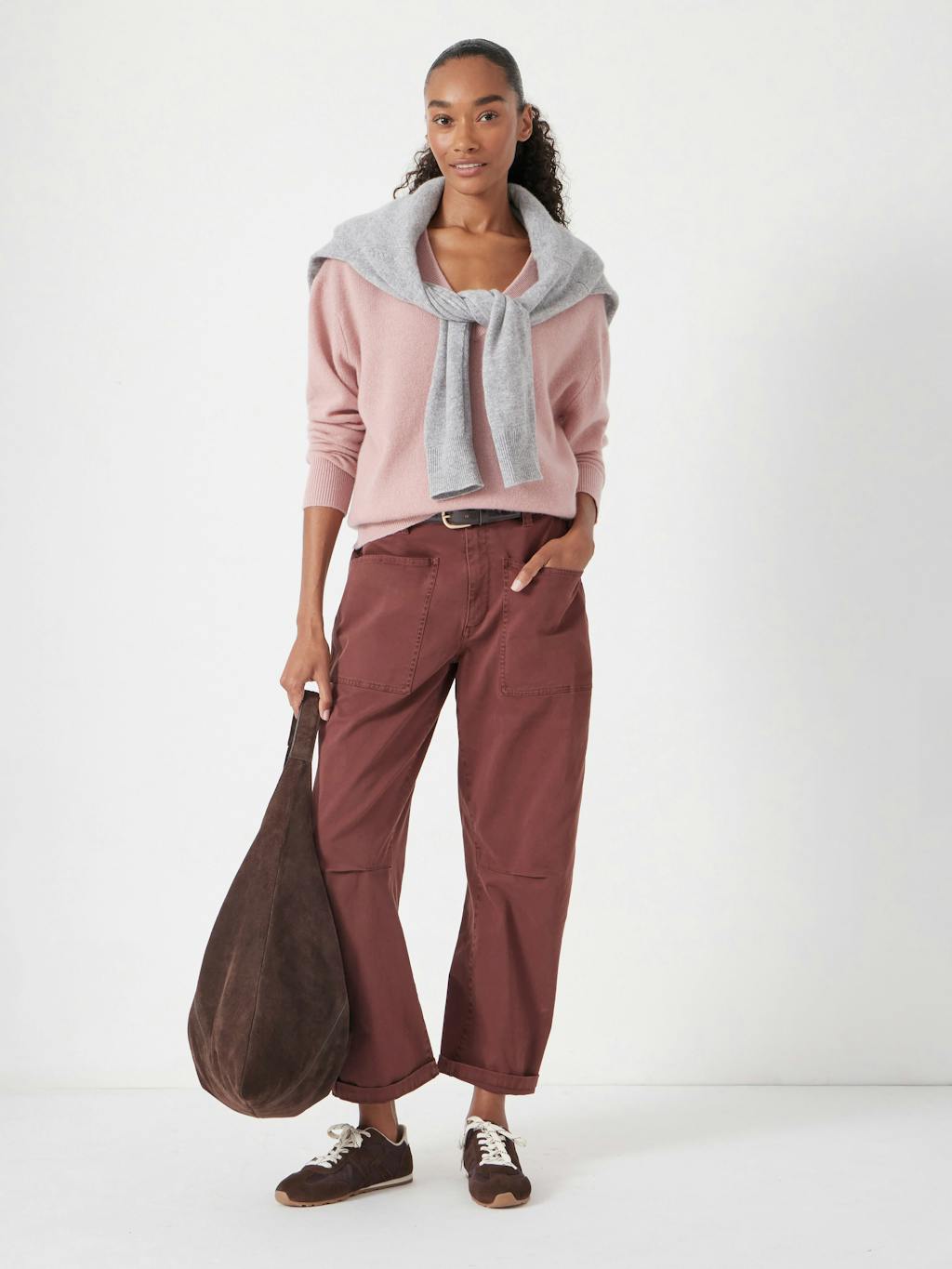 013666-1314-01 Scarlett Cashmere V Neck Jumper