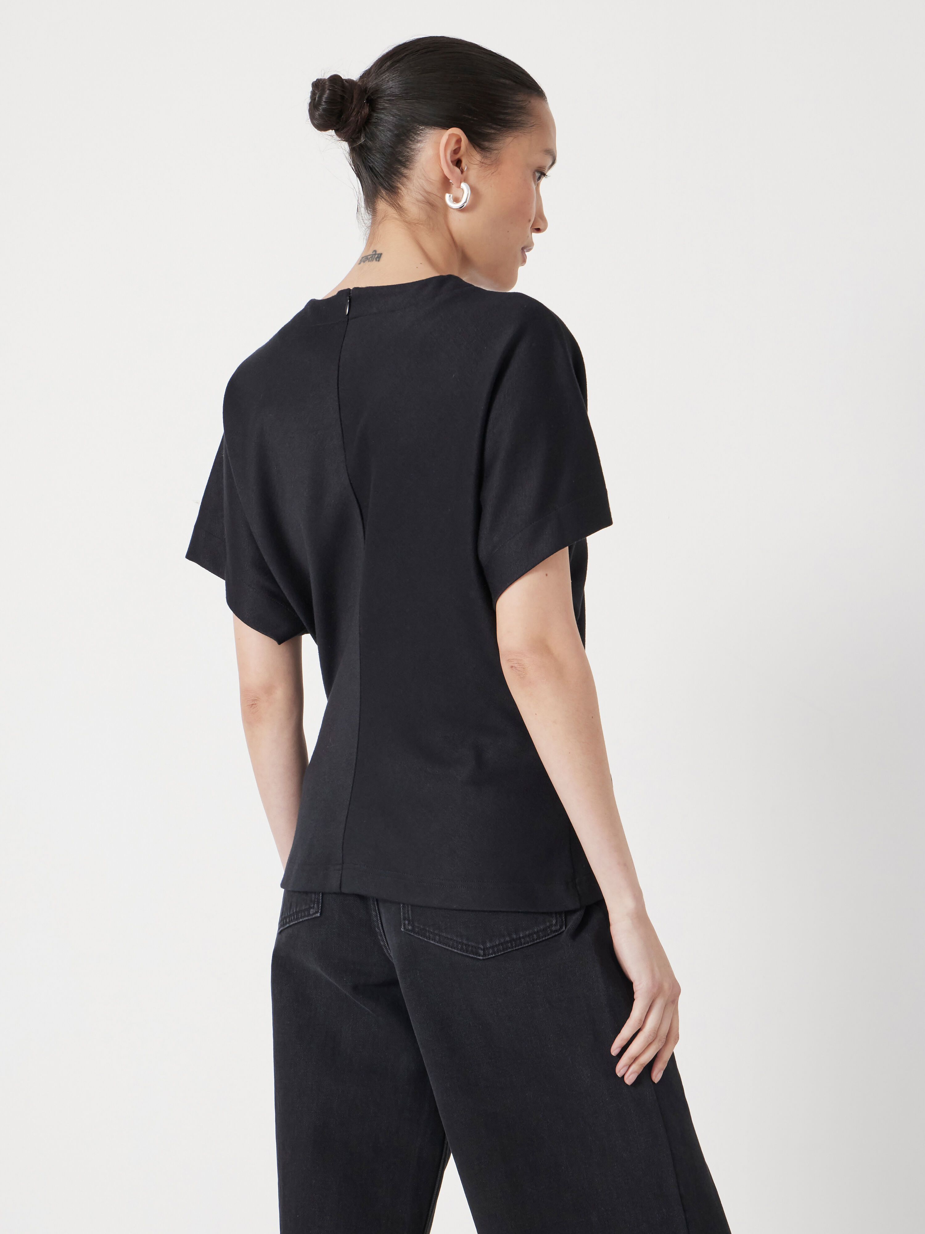 Seam Detail Short Sleeve Top