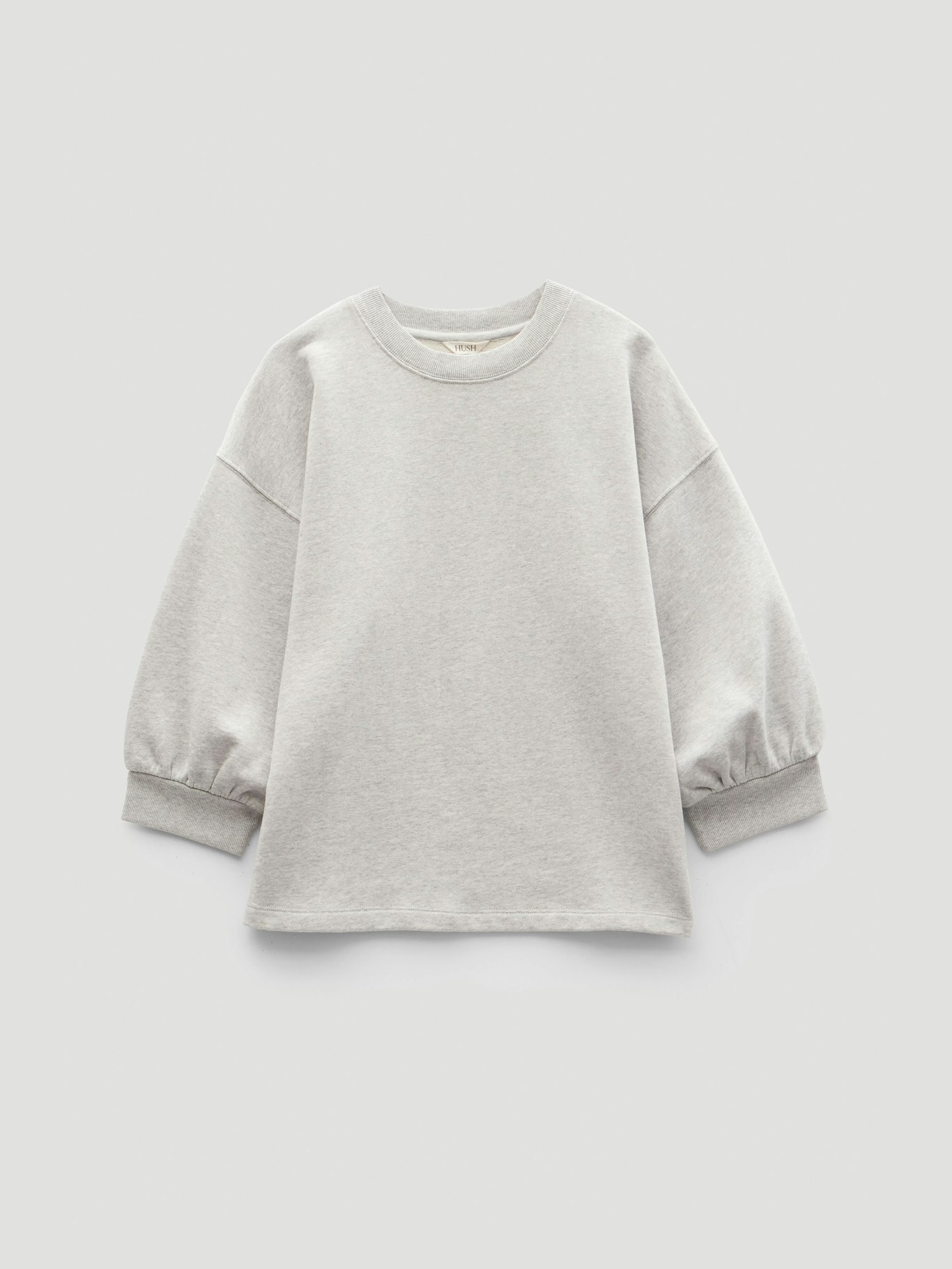 013301-4809-07 Gathered Sleeve Cotton Sweatshirt