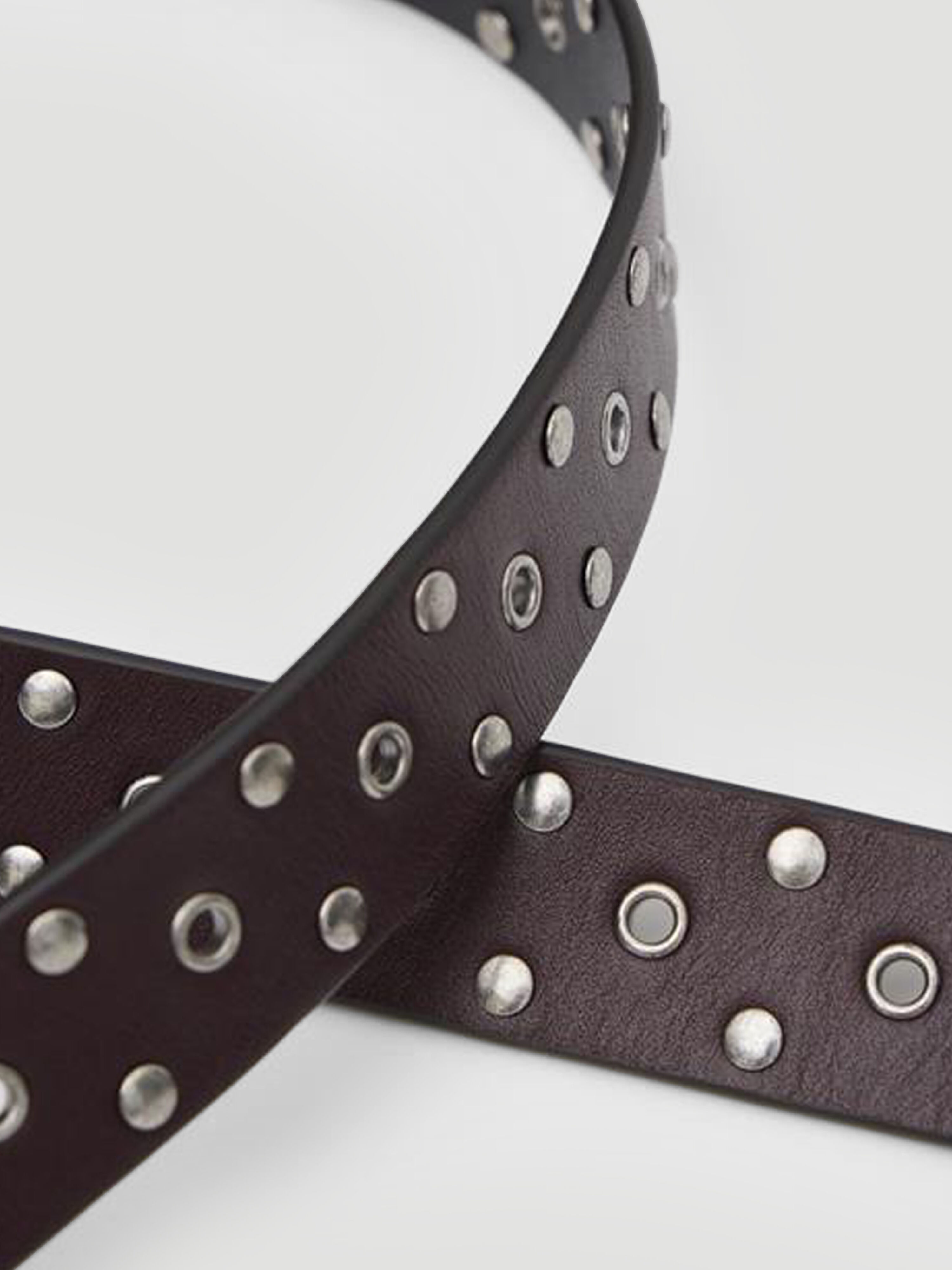Eyelet Leather Belt