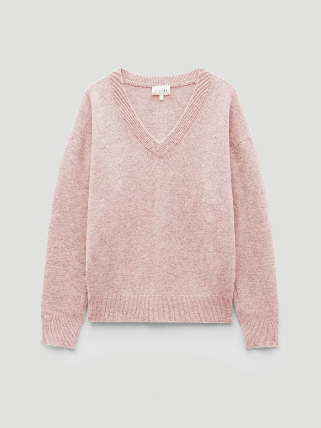 013666-1314-07 Scarlett Cashmere V Neck Jumper