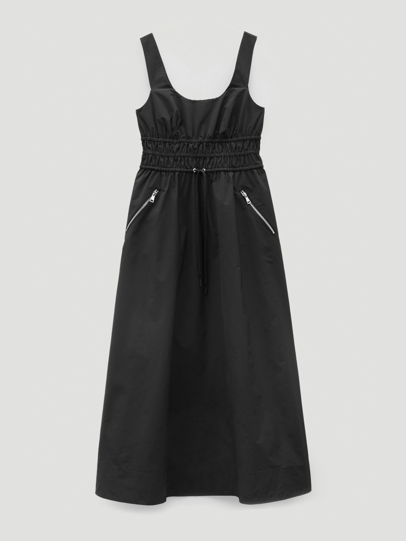 013437-0456-07 Gathered Waist Midi Dress