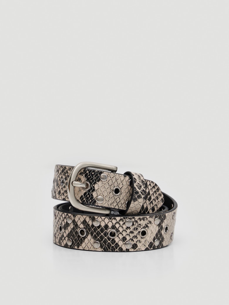 Eyelet Leather Belt