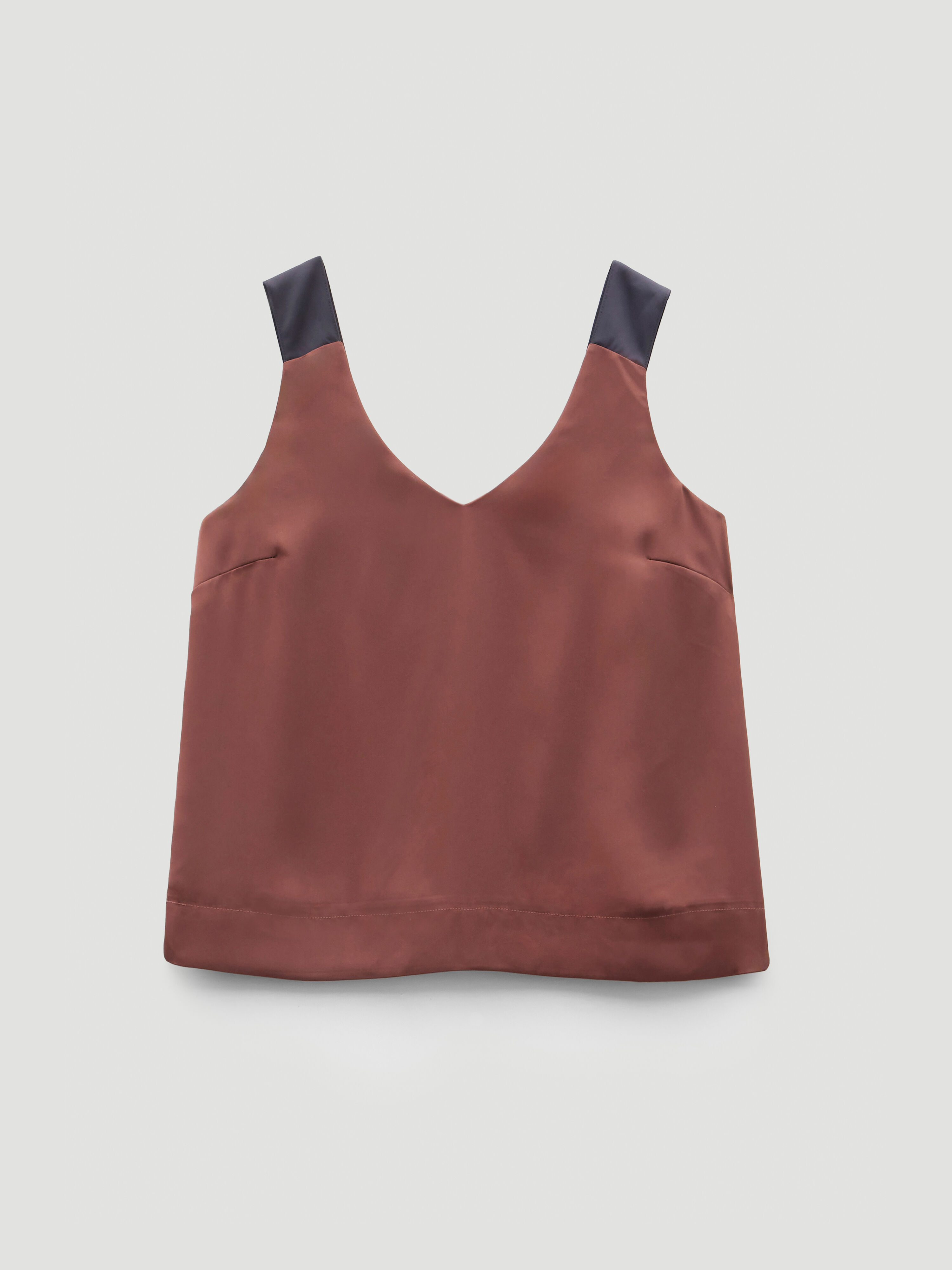 Pippa Satin V-Neck Top