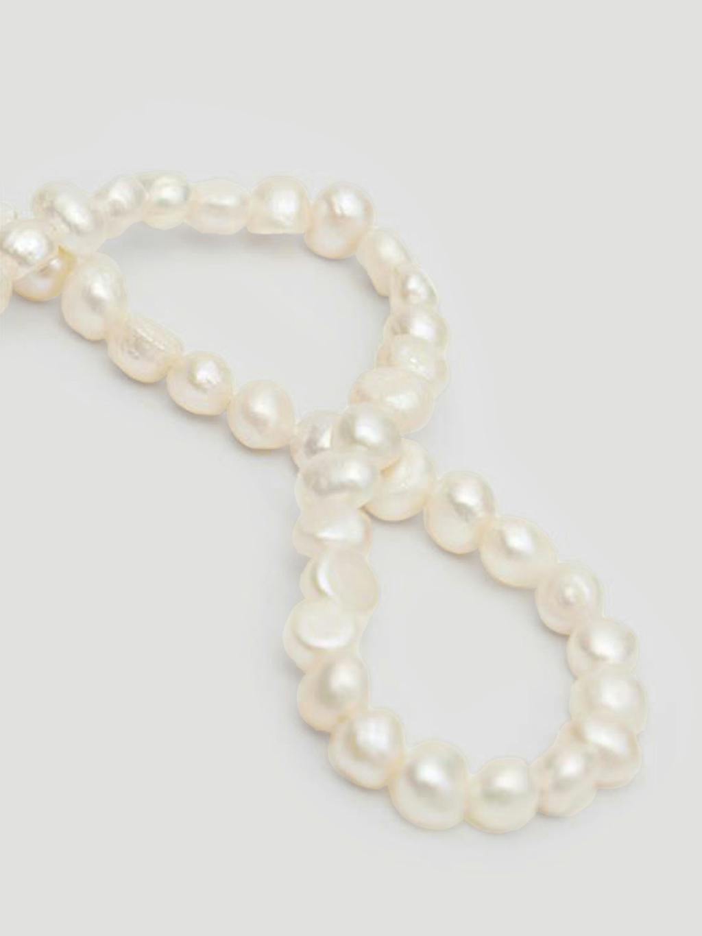 014220-0212-03 Freshwater Pearl T-Bar Necklace (Off White)