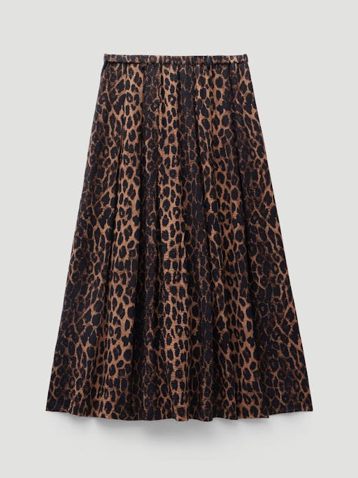 Ivy Pleated Air Flow Midi Skirt