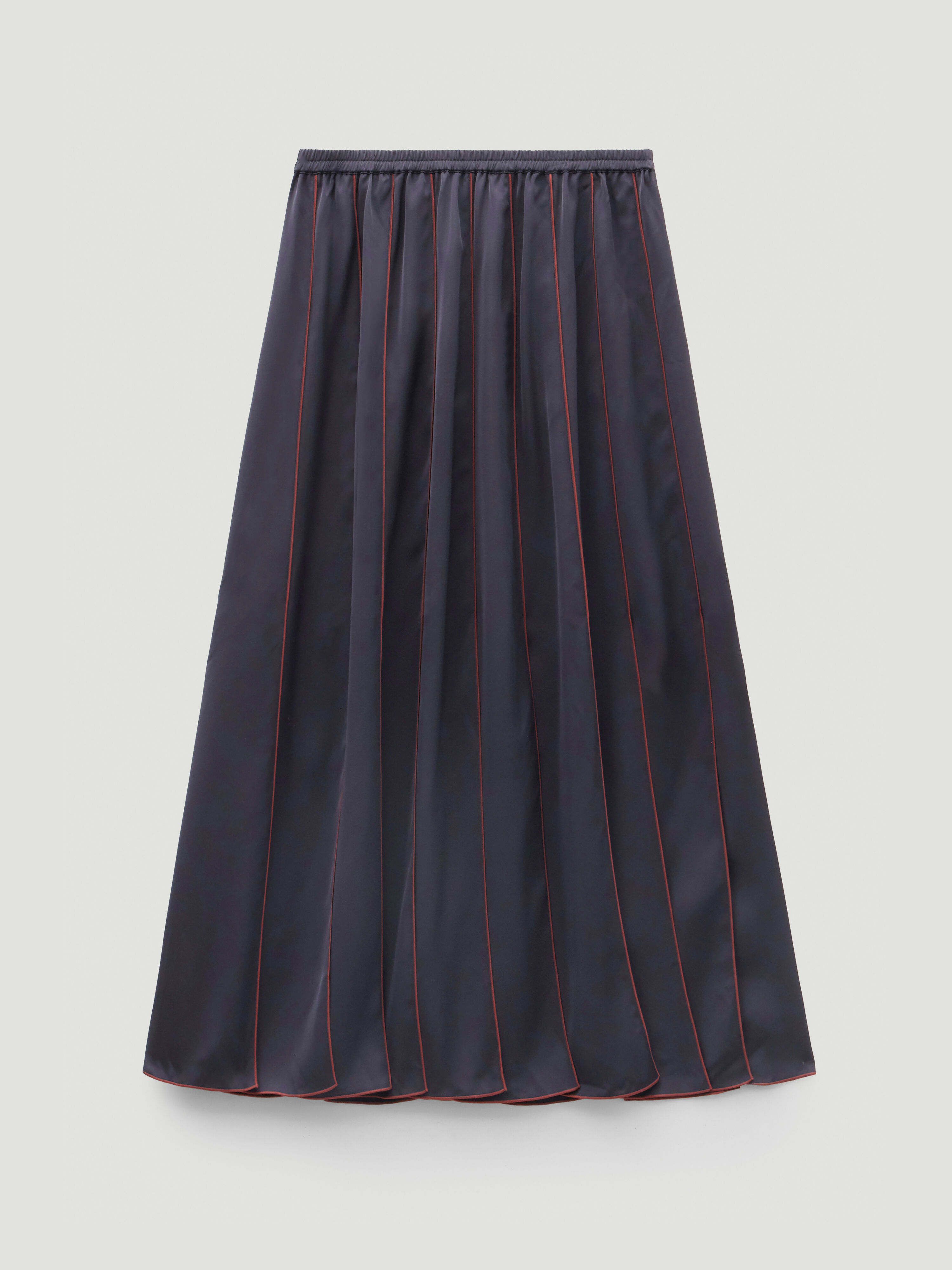 Pippa Satin Pleated Skirt