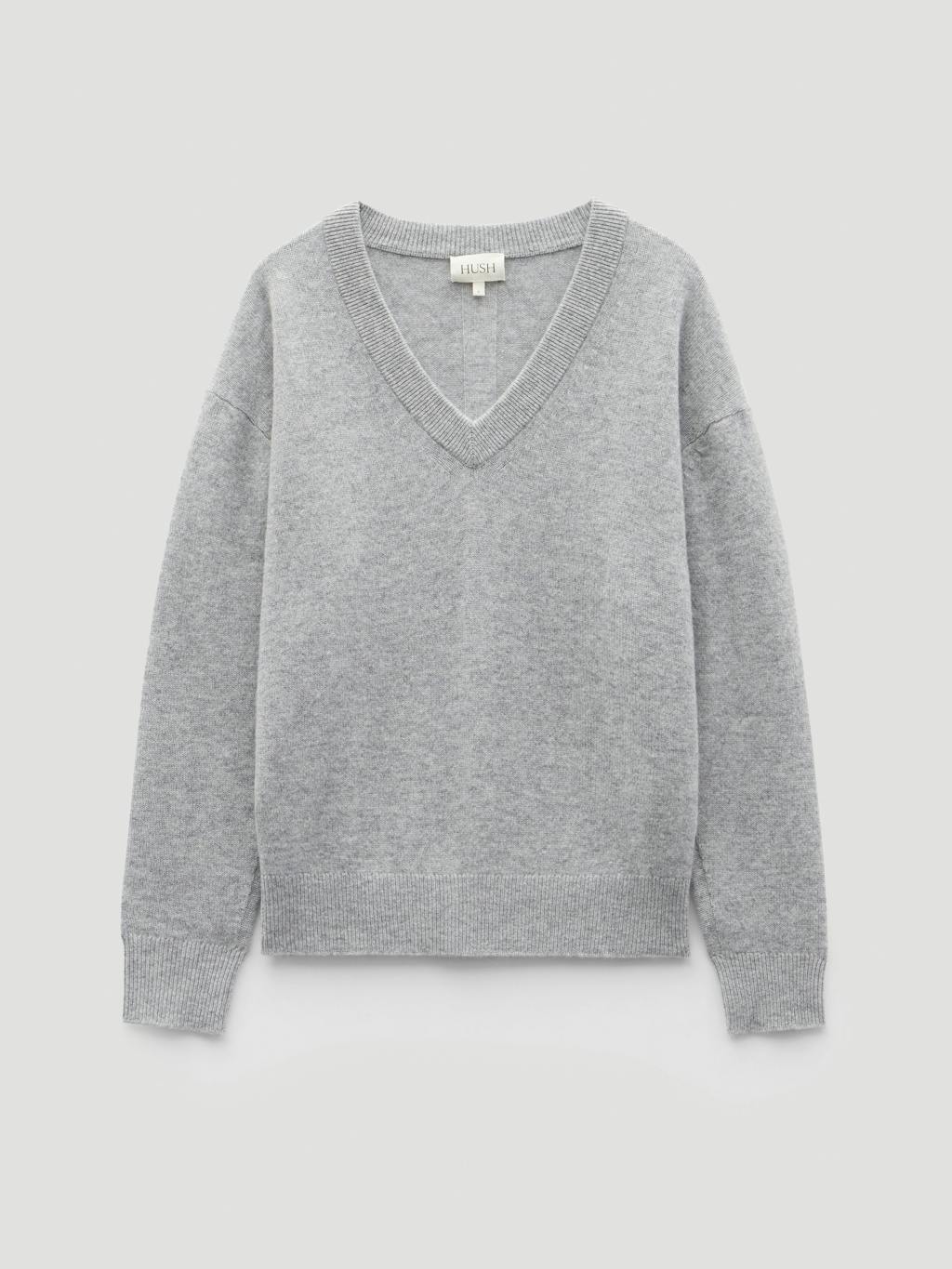 013666-2804-07 Scarlett Cashmere V Neck Jumper