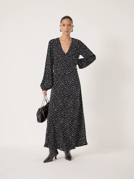 Grace V-Neck Long Sleeve Dress