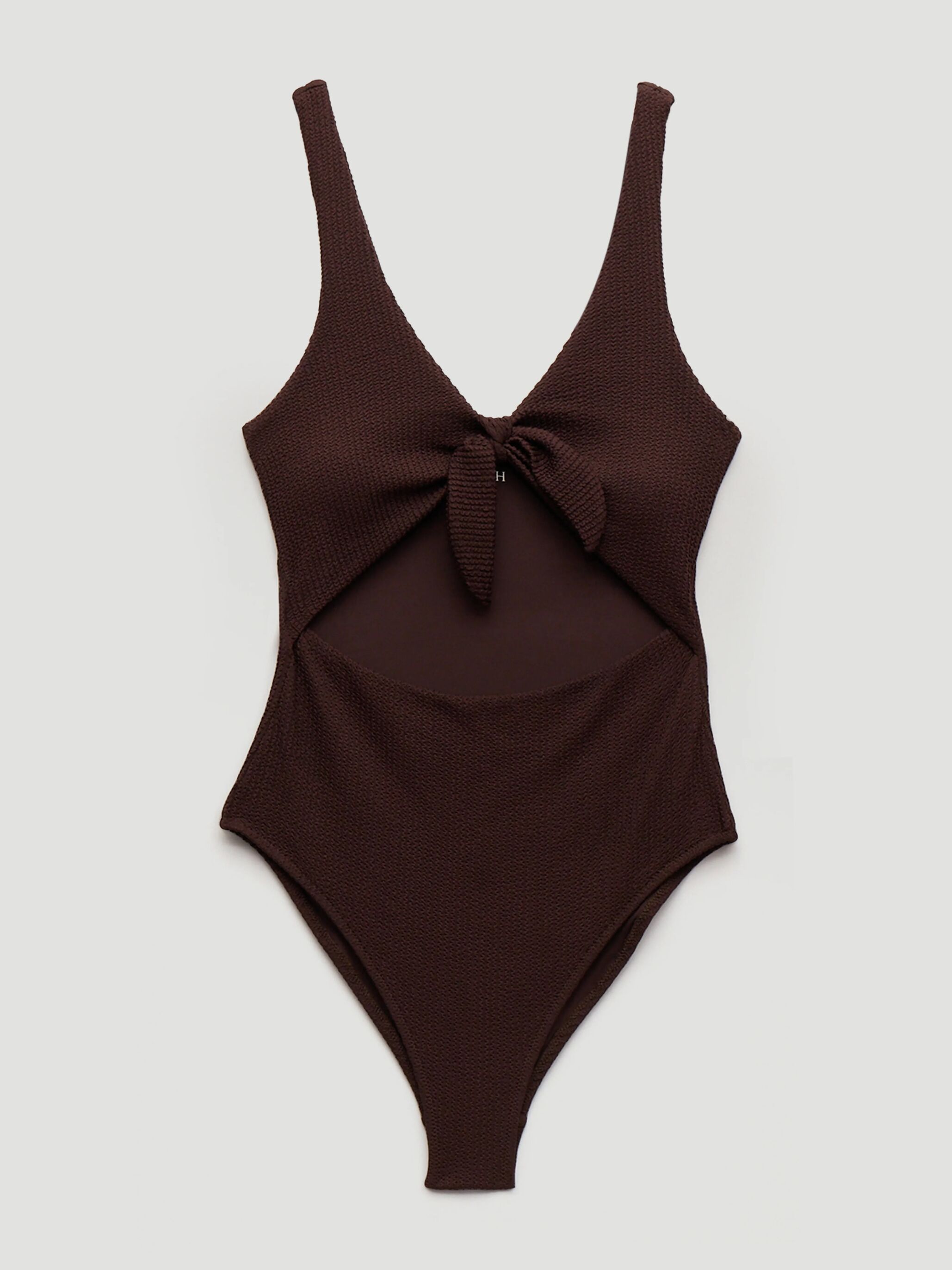 Maren Crinkle Tie Front Swimsuit