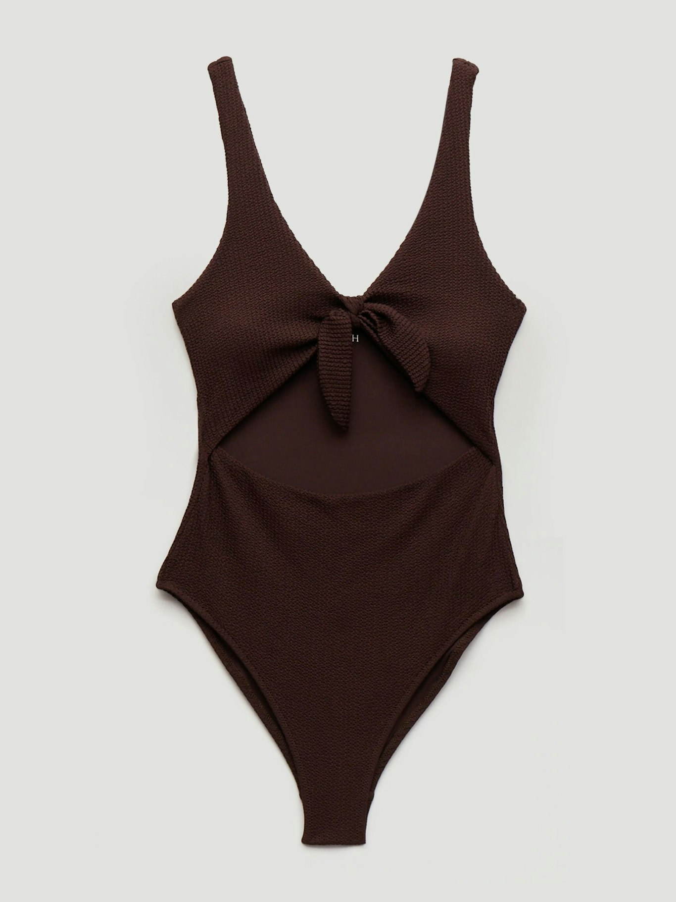 015289-0450-07 Maren Crinkle Tie Front Swimsuit