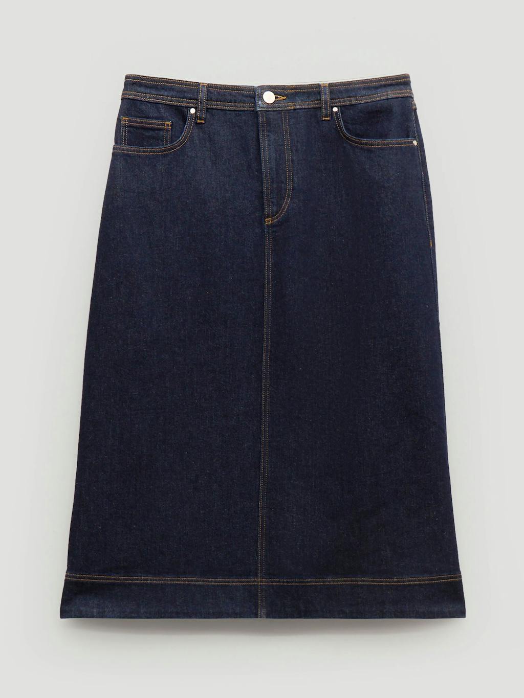 014965-4519-07 Indie Denim Midi Skirt