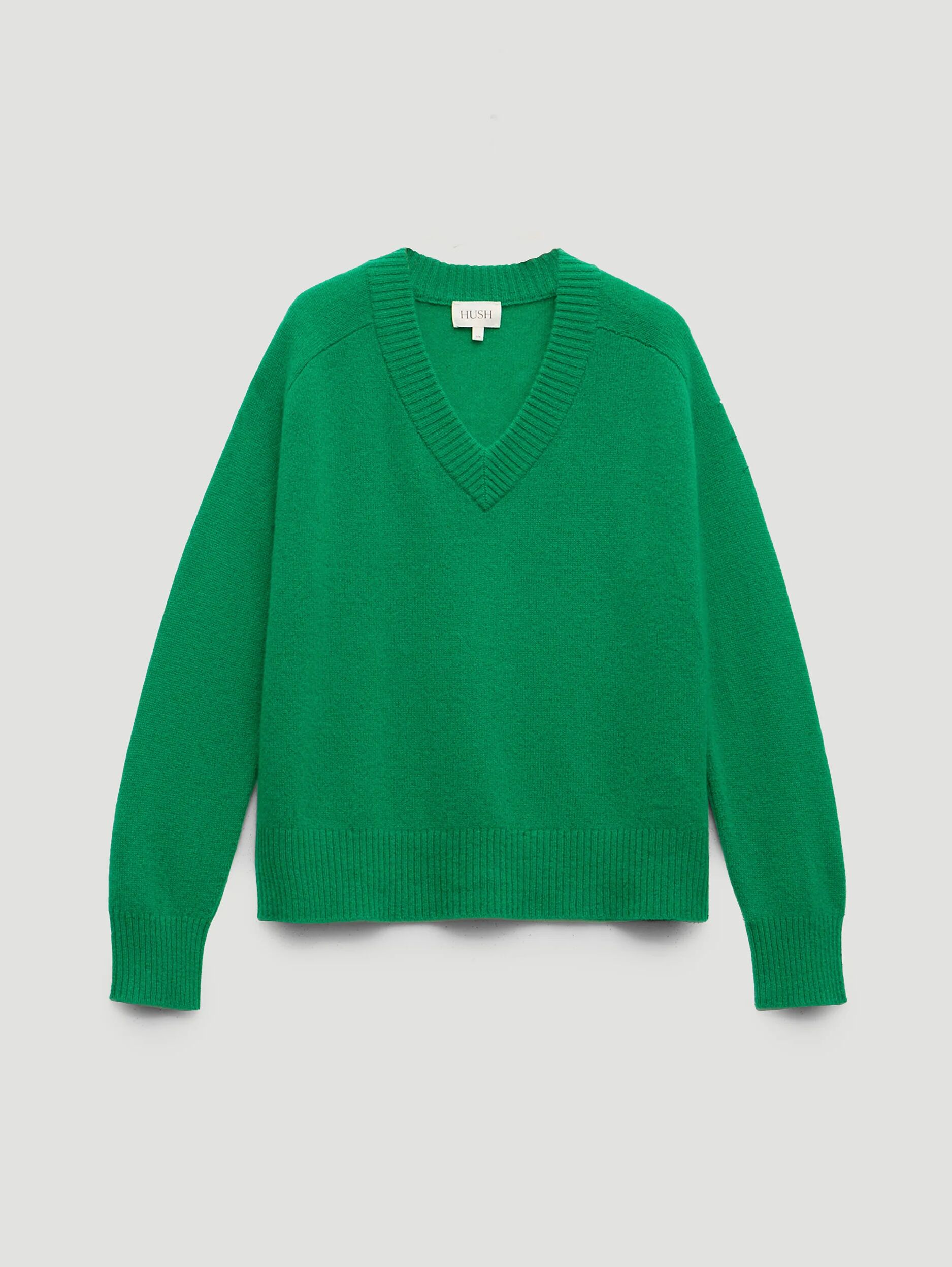 Colette Cashmere V-Neck Saddle Sleeve Jumper