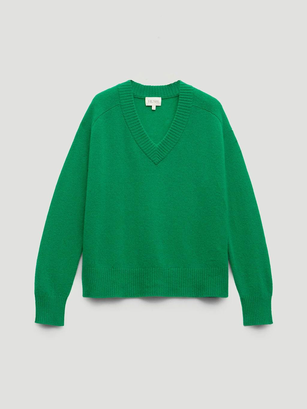 014395-2159-07 Colette Cashmere V-Neck Saddle Sleeve Jumper