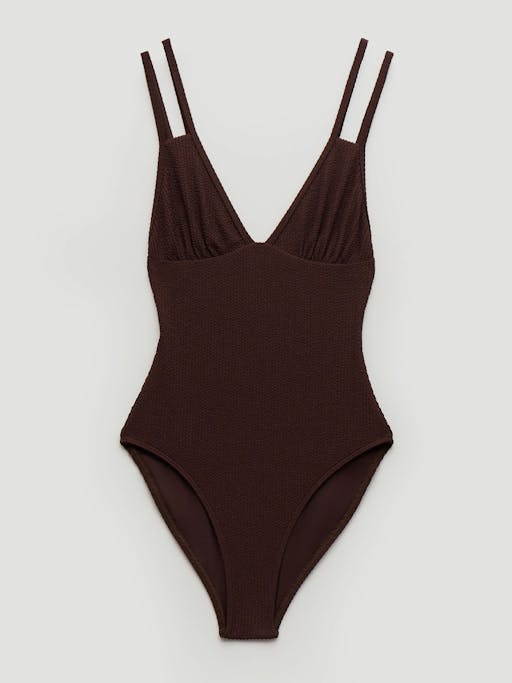 Dina Crinkle Double Strap Swimsuit