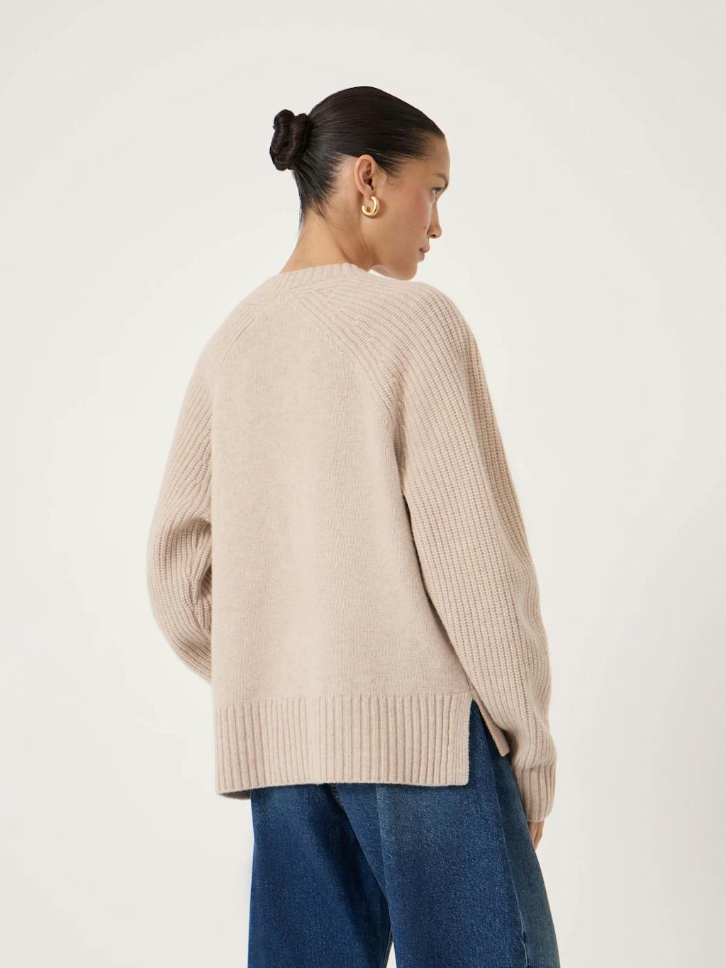 014402-0340-03 Mira Merino Wool Detachable Roll Neck Jumper