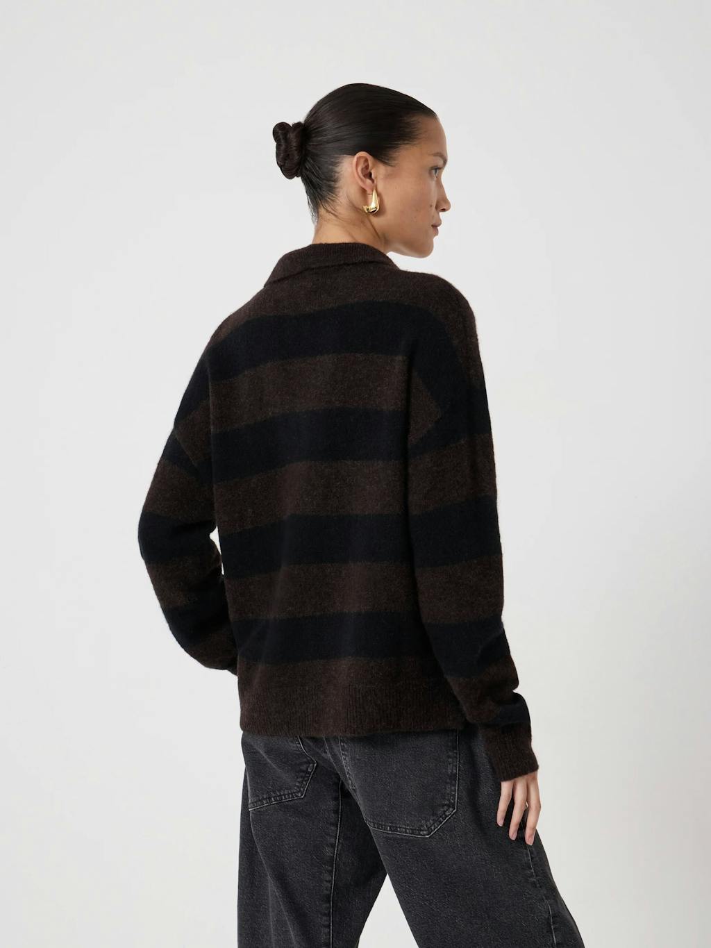 014221-0450-03 Drew Wool Blend Relaxed Rugby Jumper