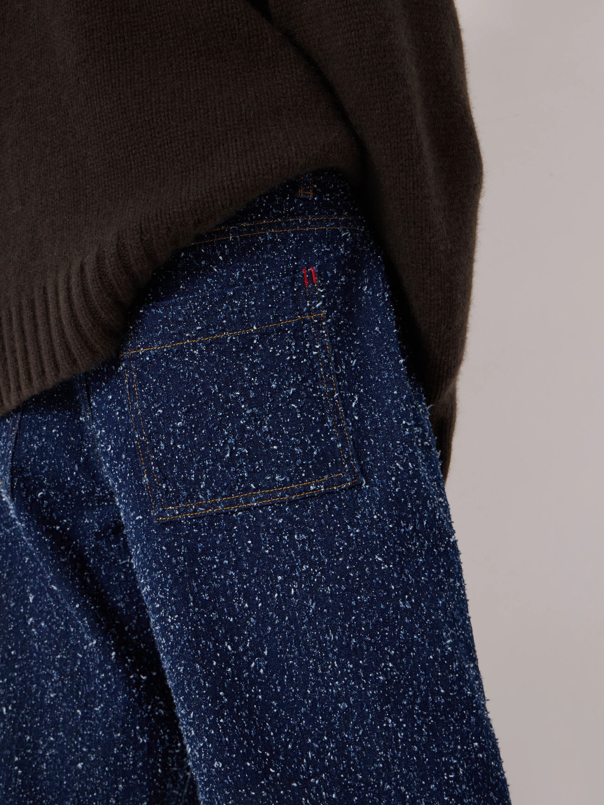 Saskia Textured Straight Leg Jeans