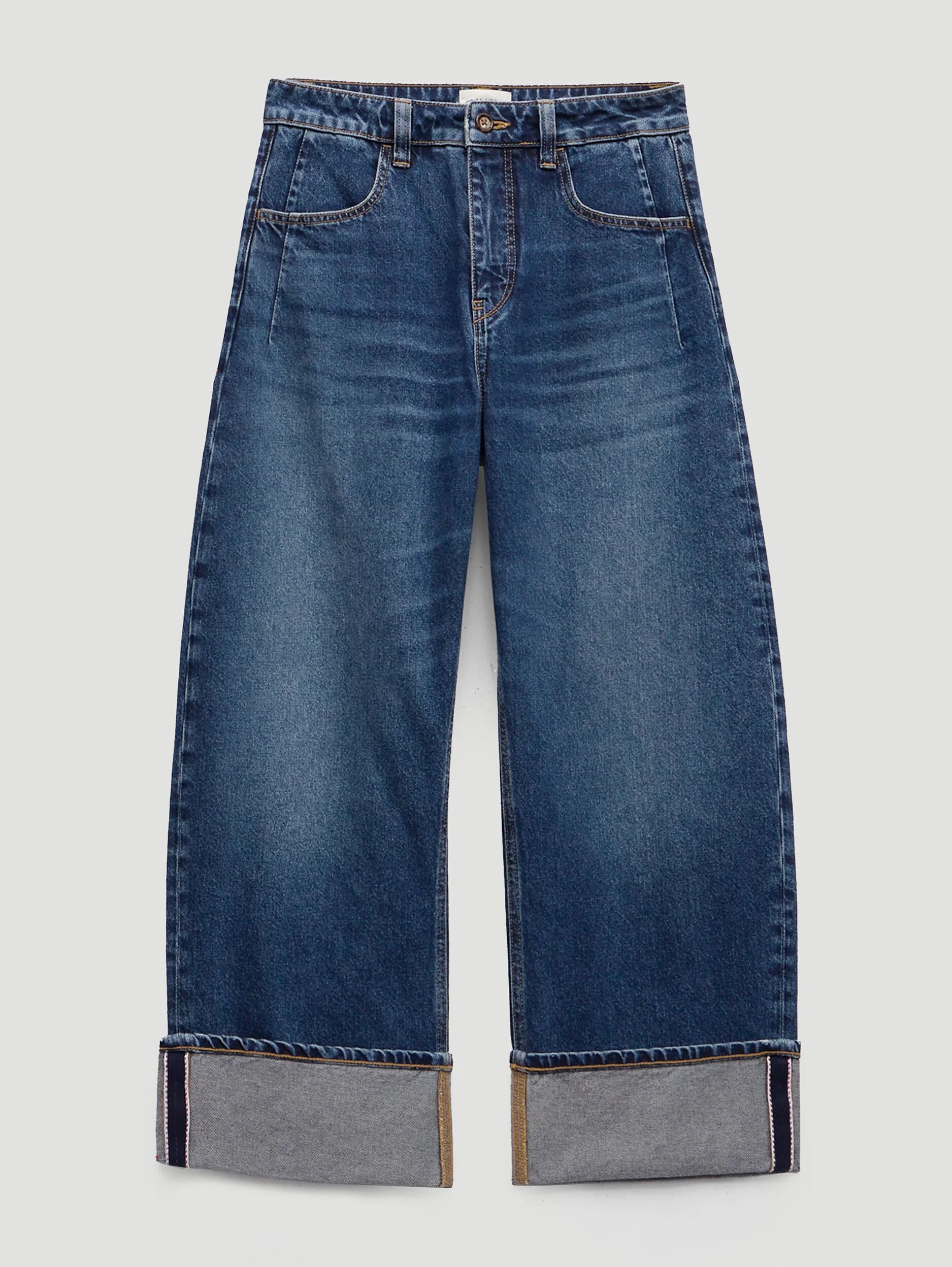 Faith Turn Up Barrel Leg Jeans