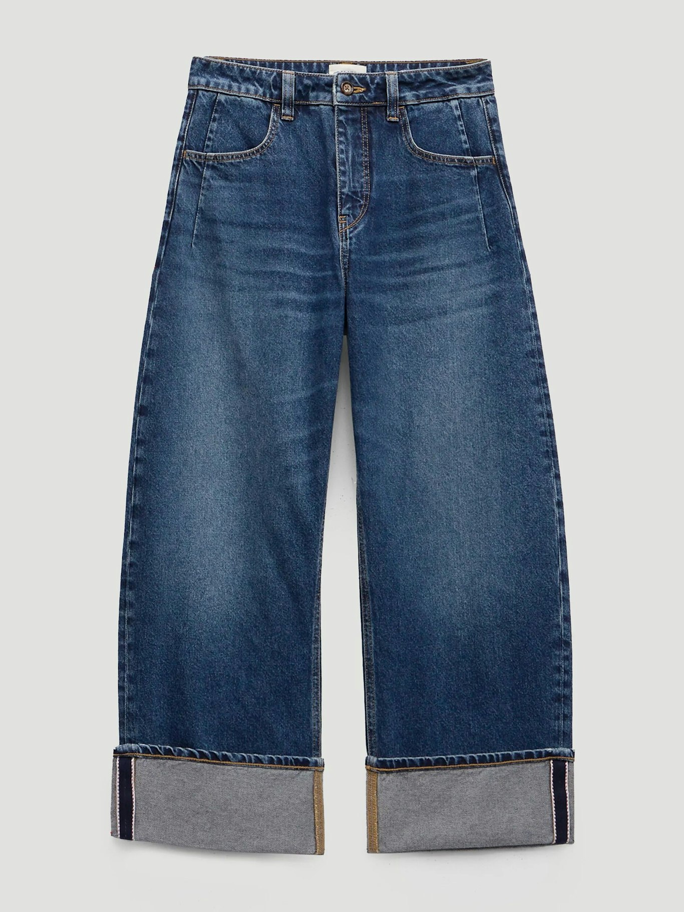 014048-2908-07 Faith Turn Up Barrel Leg Jeans