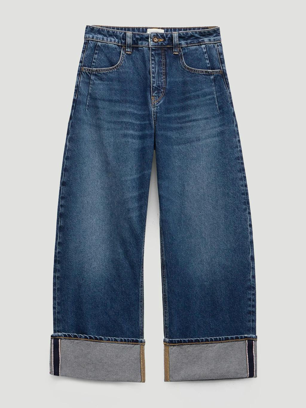 014048-2908-07 Faith Turn Up Barrel Leg Jeans