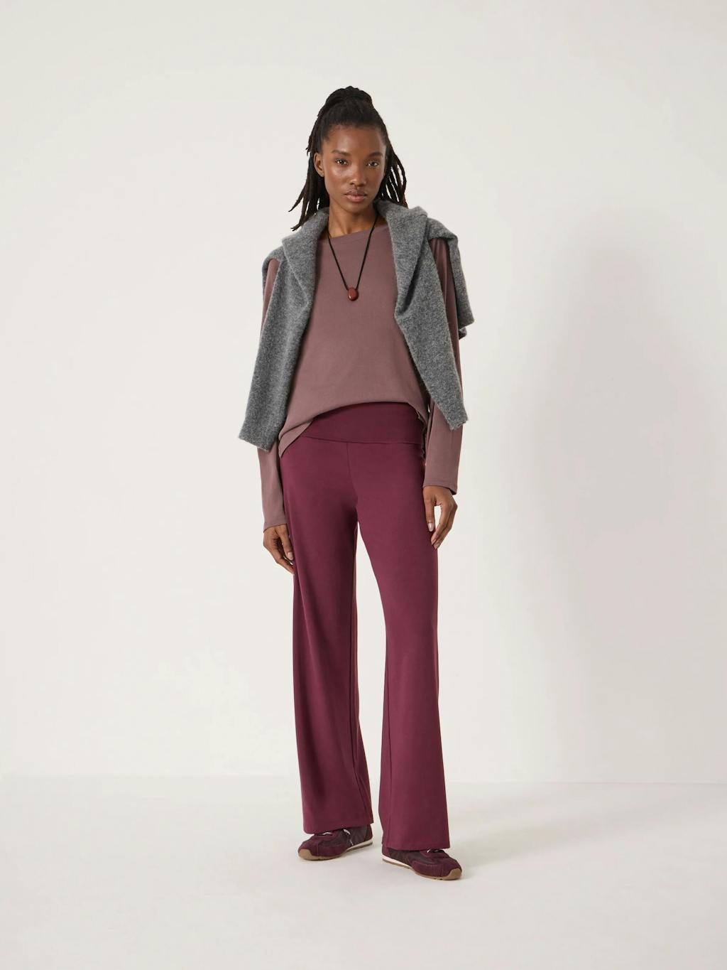 014246-1319-01 Amie Fold Over Waist Joggers