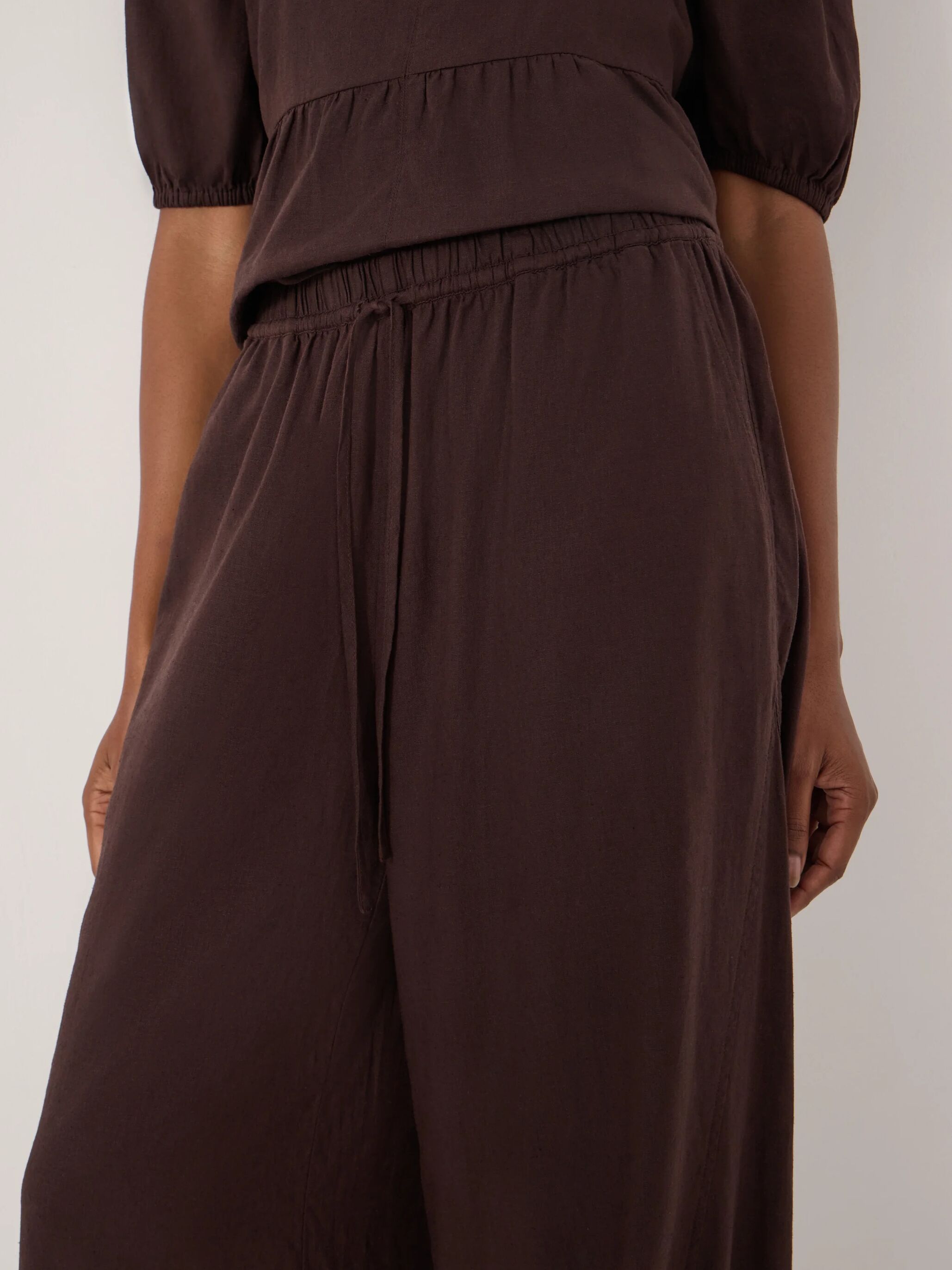 Tove Linen Balloon Beach Trousers