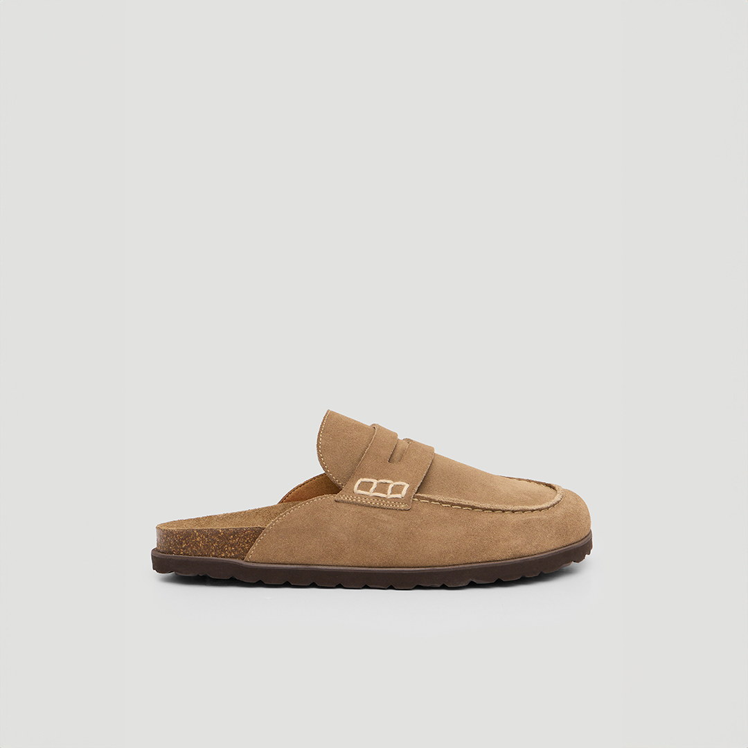 Rune Suede Padded Mules